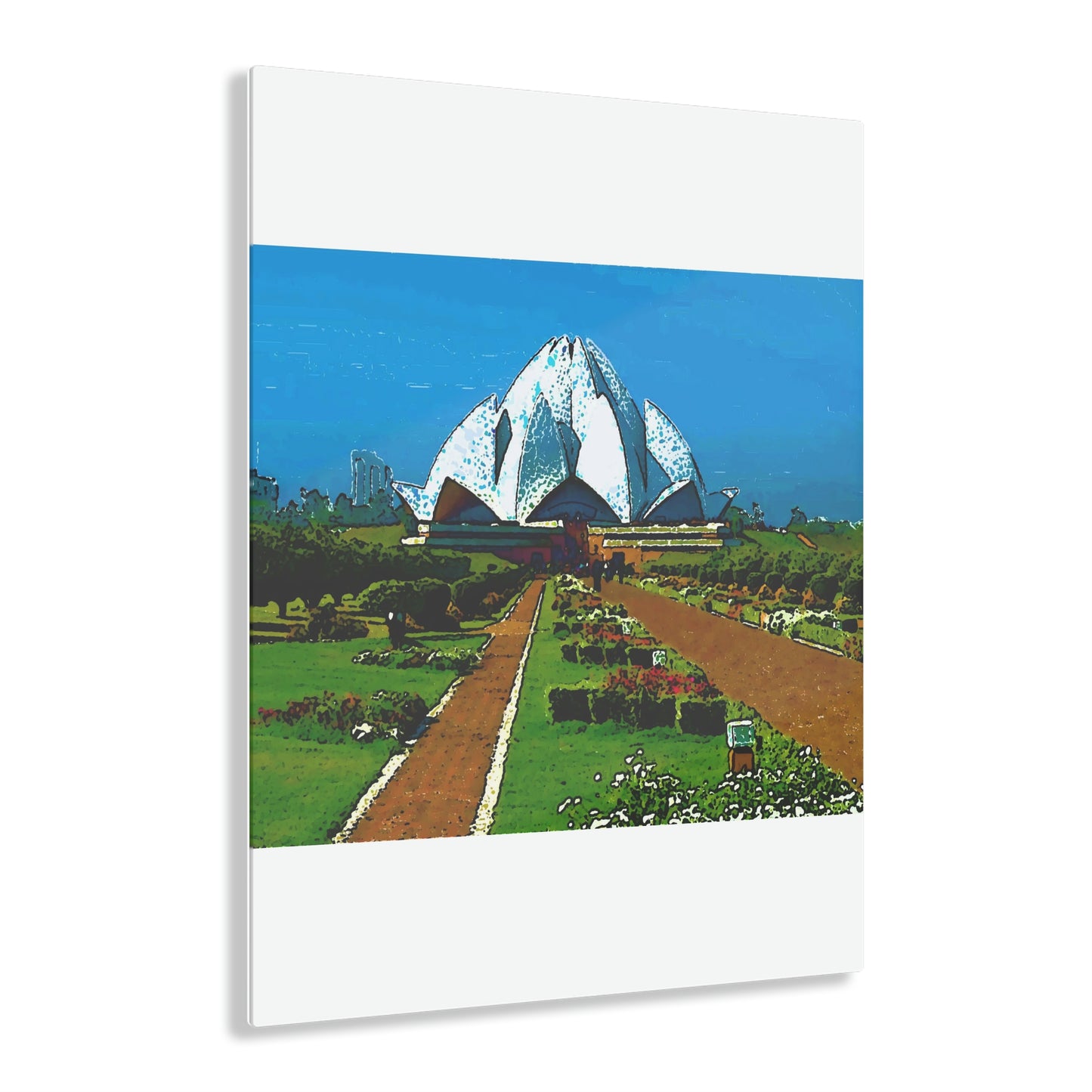 Acrylic Prints ... 'Bahai'i House-Of-Worship' ... "Lotus Temple: Delhi, India, 2008" ... Original Works ...