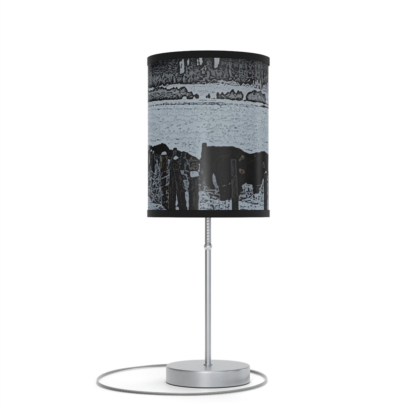 Lamp on a Stand, US|CA plug ... A Quiet Morning ... "Along The Red River & Nature Preserve Plateau" ... Jan23 ... Original Works ...