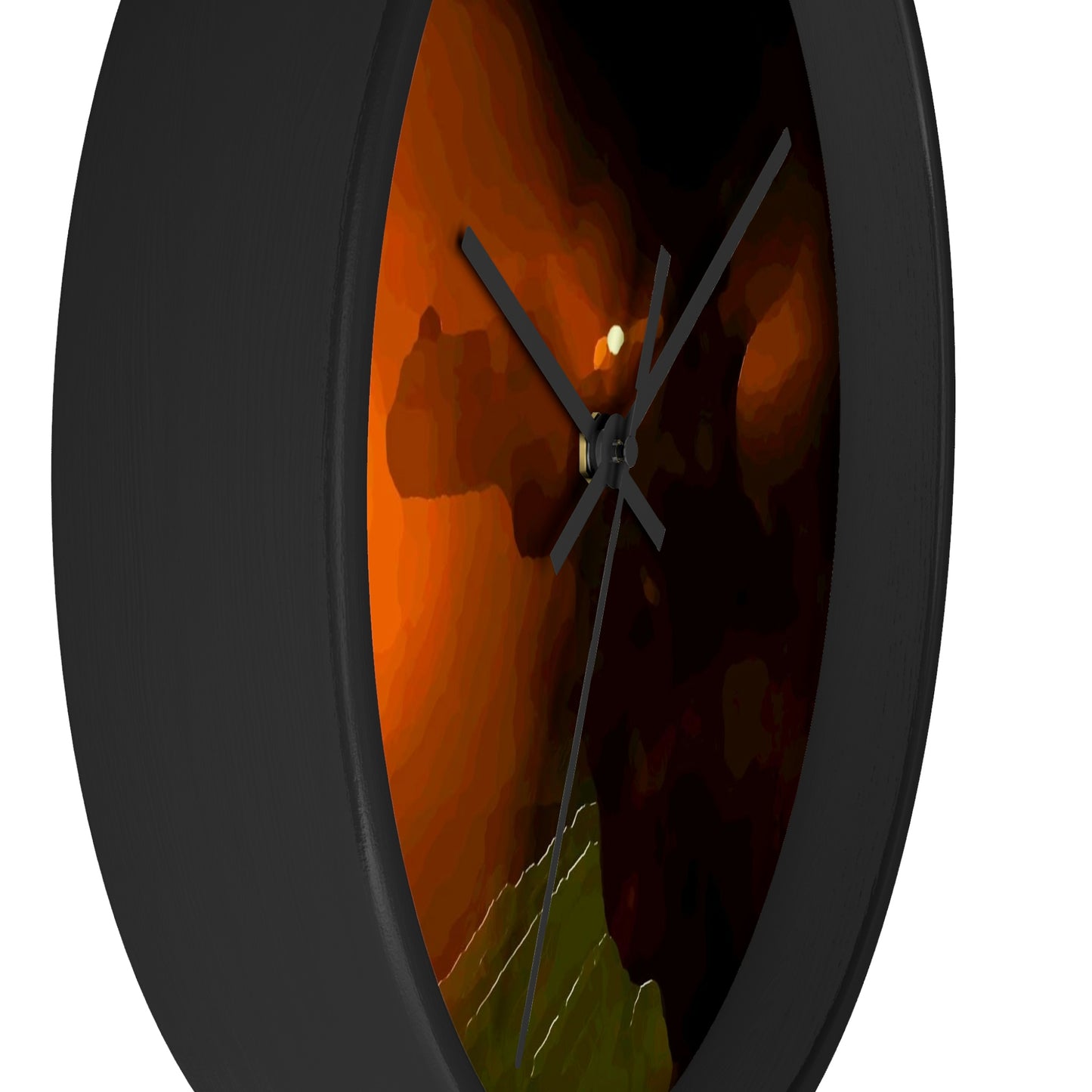 Wall clock ... Ruger .357 Magnum Early-Morning-Target-Practice ... 'Circa April 2022' ... Original Works ...
