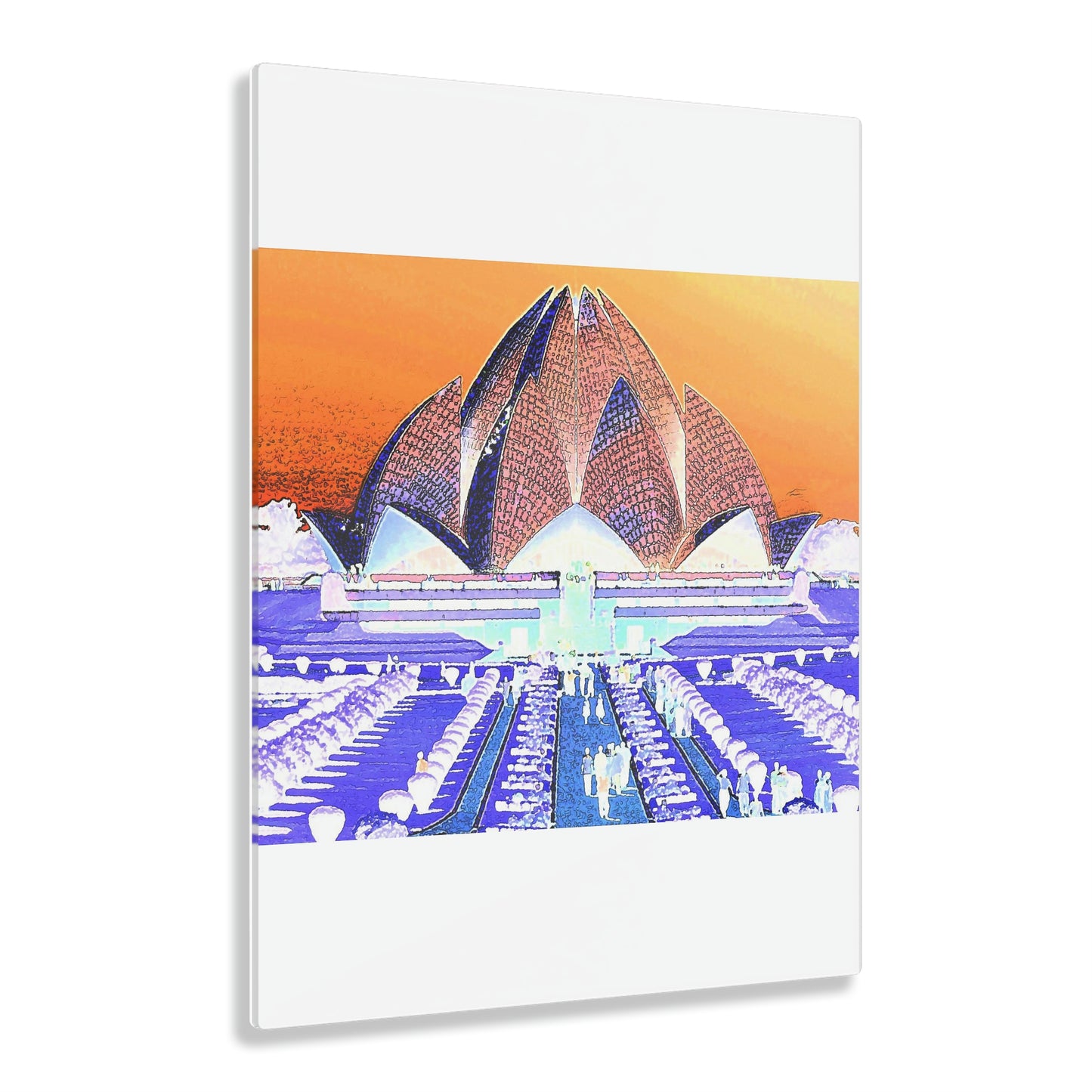 Acrylic Prints ... 'Bahai'i House-Of-Worship' ... "Lotus Temple: Delhi, India, 2008" ... Original Works ...