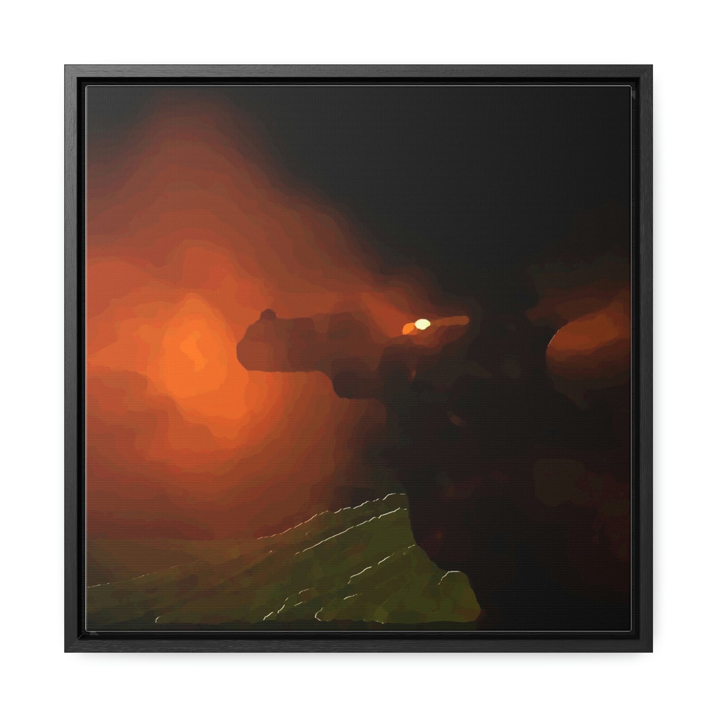 Gallery Canvas Wraps, Square Frame ... Ruger .357 Magnum Early-Morning-Target-Practice ... 'Circa April 2022' ... Original Works ...