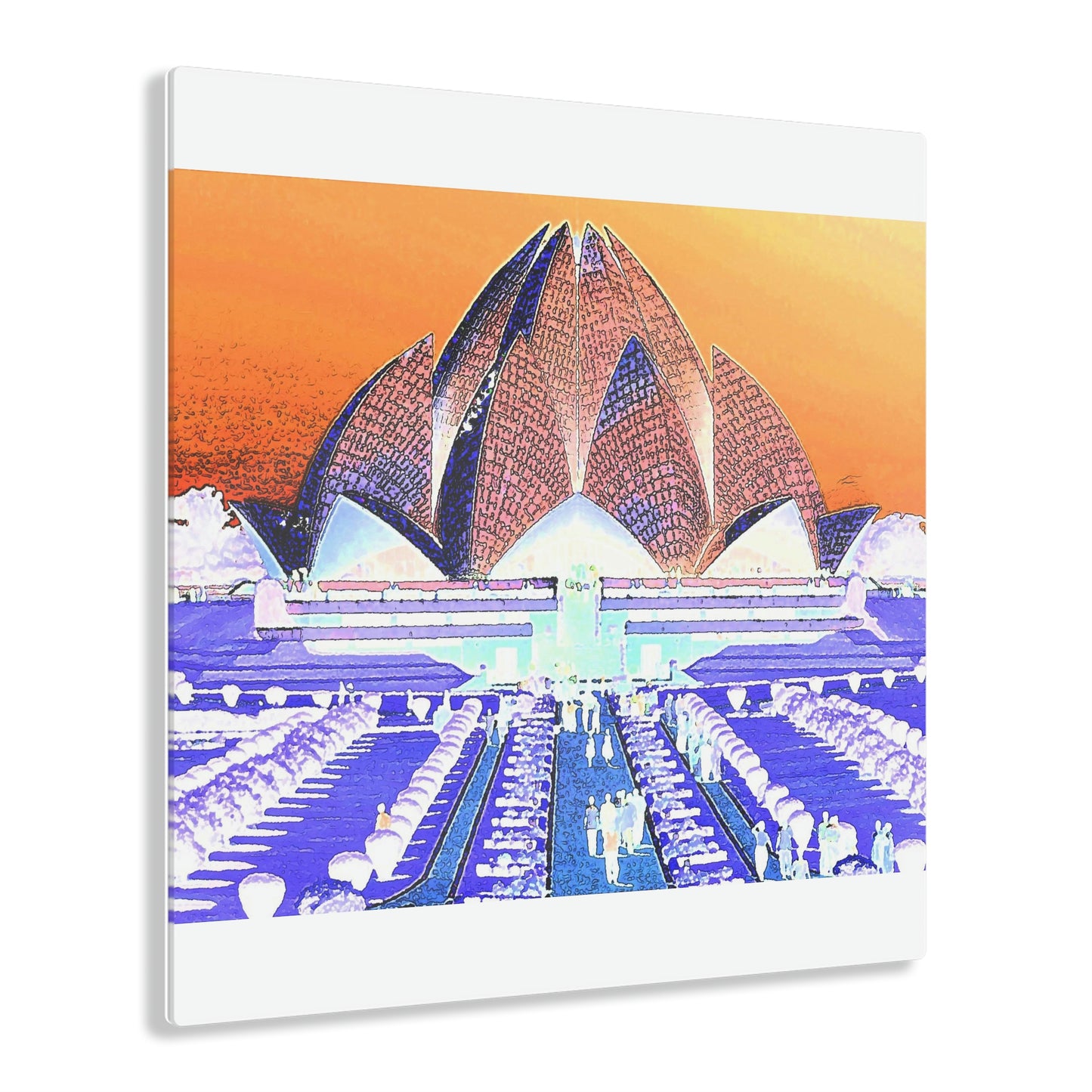 Acrylic Prints ... 'Bahai'i House-Of-Worship' ... "Lotus Temple: Delhi, India, 2008" ... Original Works ...