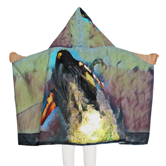Youth Hooded Towel ... An Extraordinary Humpback Breach ... 'With Explosive Energy' ... Family Archives (KPH) ... Circa: 21st Century. Maui, HI ... Original Works ...