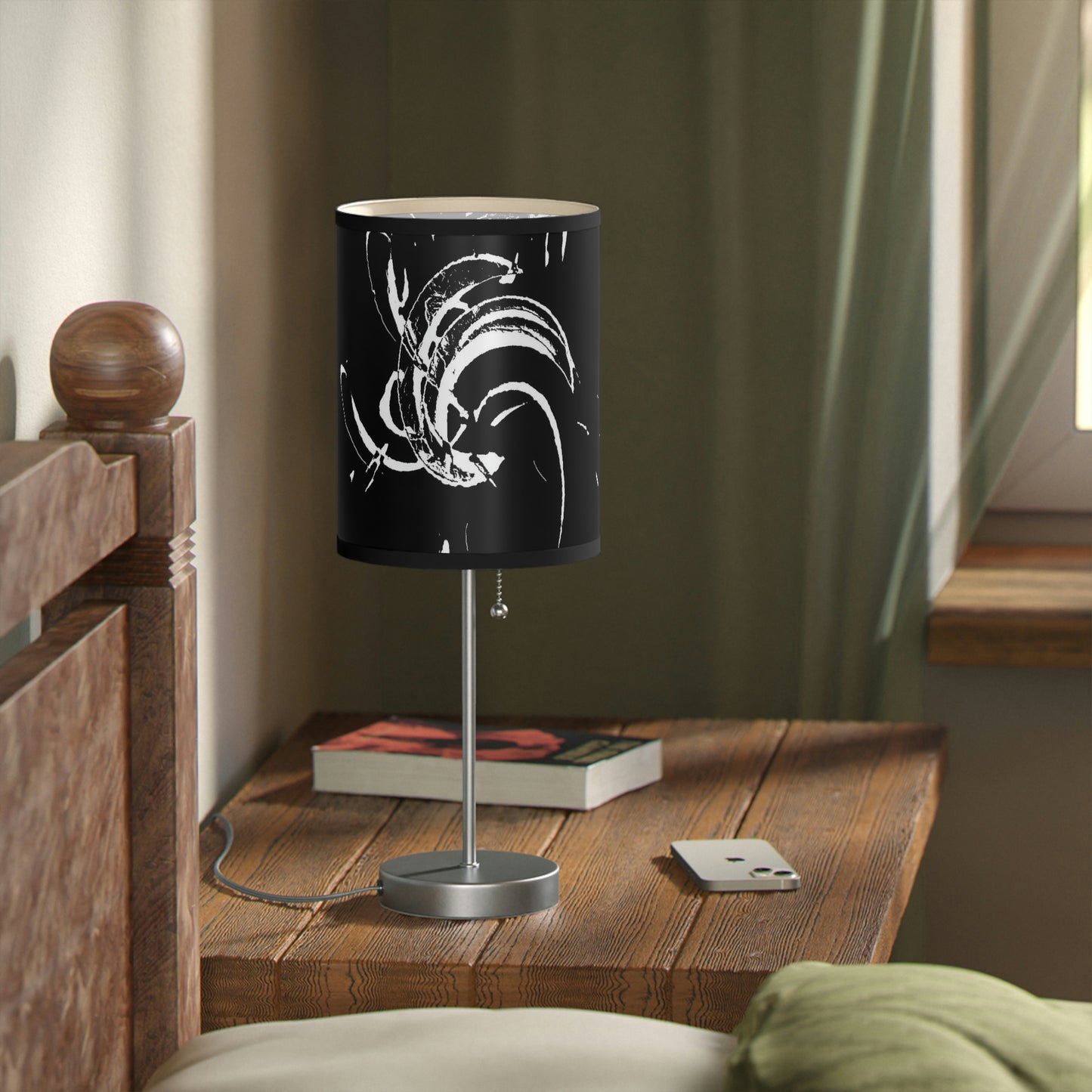 Lamp on a Stand, US|CA plug ..."Waning Moon" ... Central Idaho ... October 2022 ... Rendering Time: 22 Hours ... Original Works ...