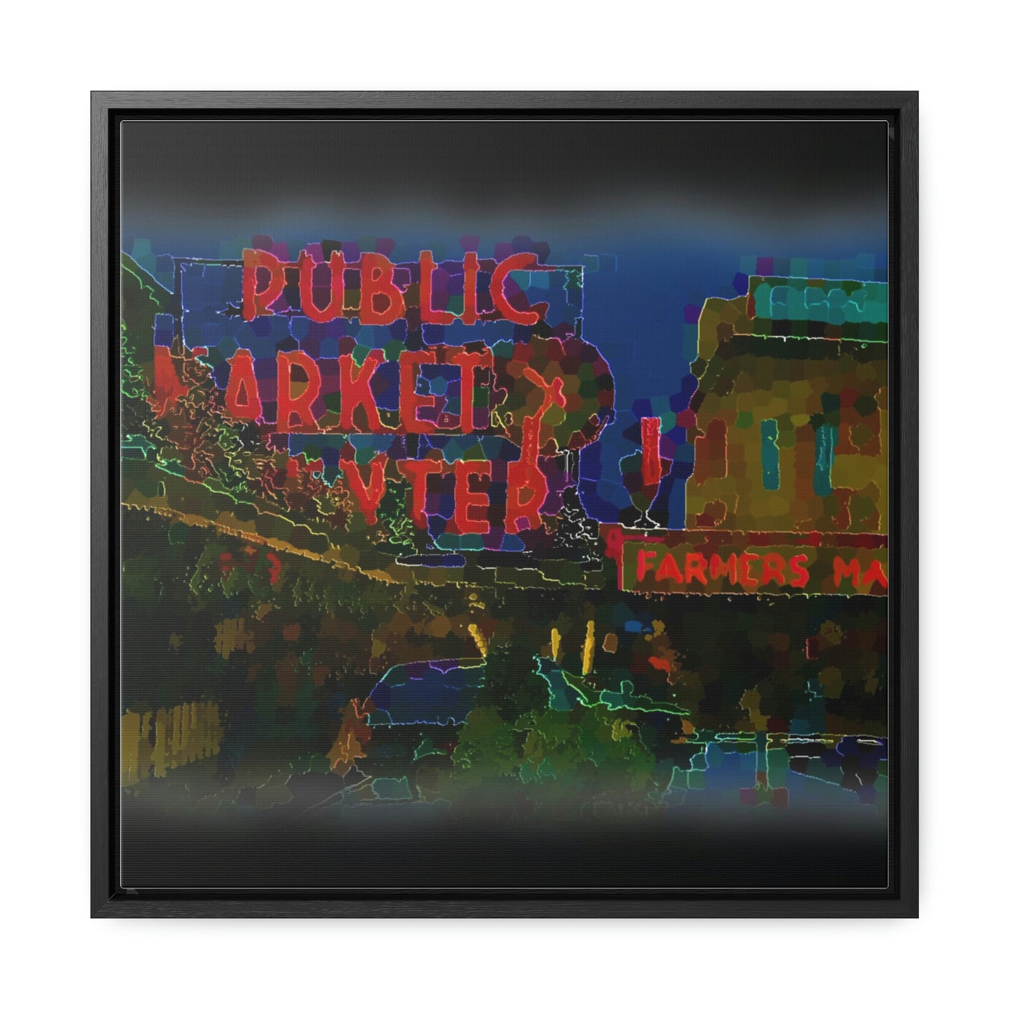 Gallery Canvas Wraps, Square Frame ... PPM: Pike Place Market ... Original Work ... Winter 2022 ...