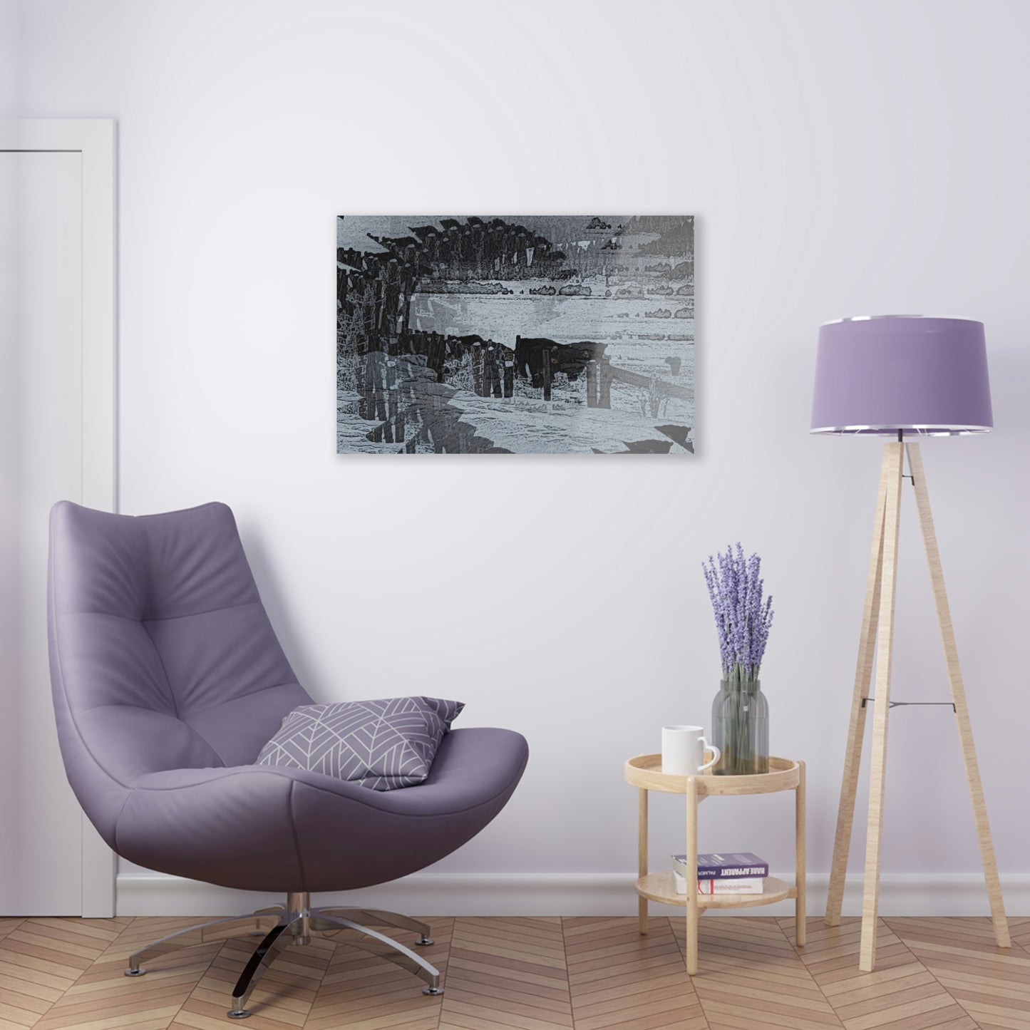 Acrylic Prints ... A Quiet Morning ... "Along The Red River & Nature Preserve Plateau" ... Jan23 ... Original Works ...