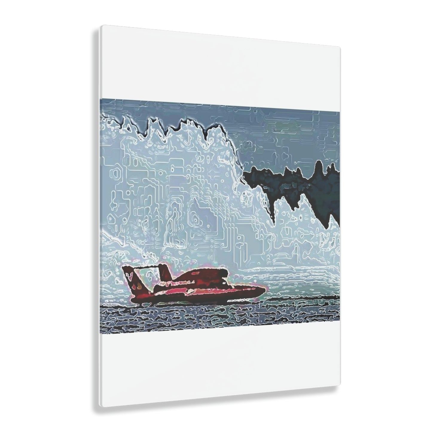 Acrylic Prints ... Seattle Columbia Cup On Lake Washington ... "Dave Wilcox Heads For The Win" ... Associate Gift-Photo ... Original Works ...