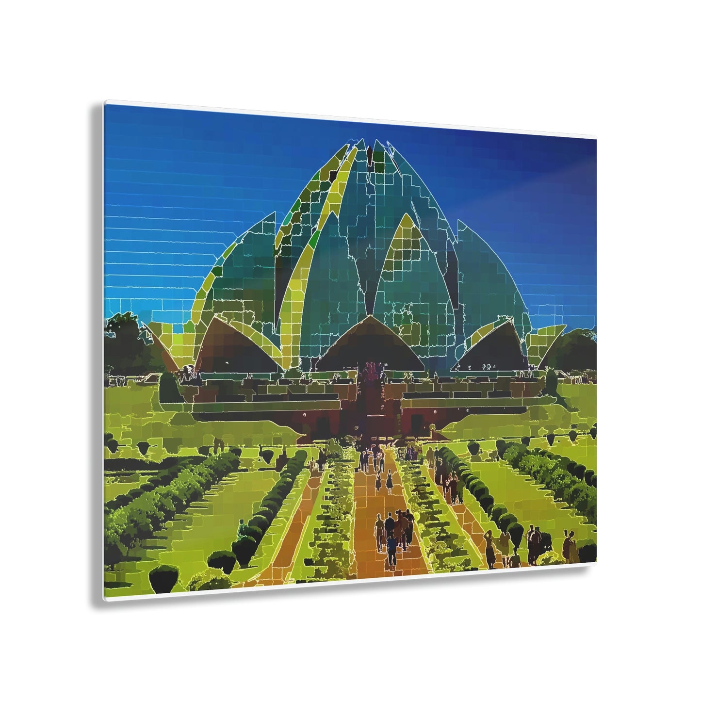 Acrylic Prints ... 'Bahai'i House-Of-Worship' ... "Lotus Temple: Delhi, India, 2008" ... Original Works ...