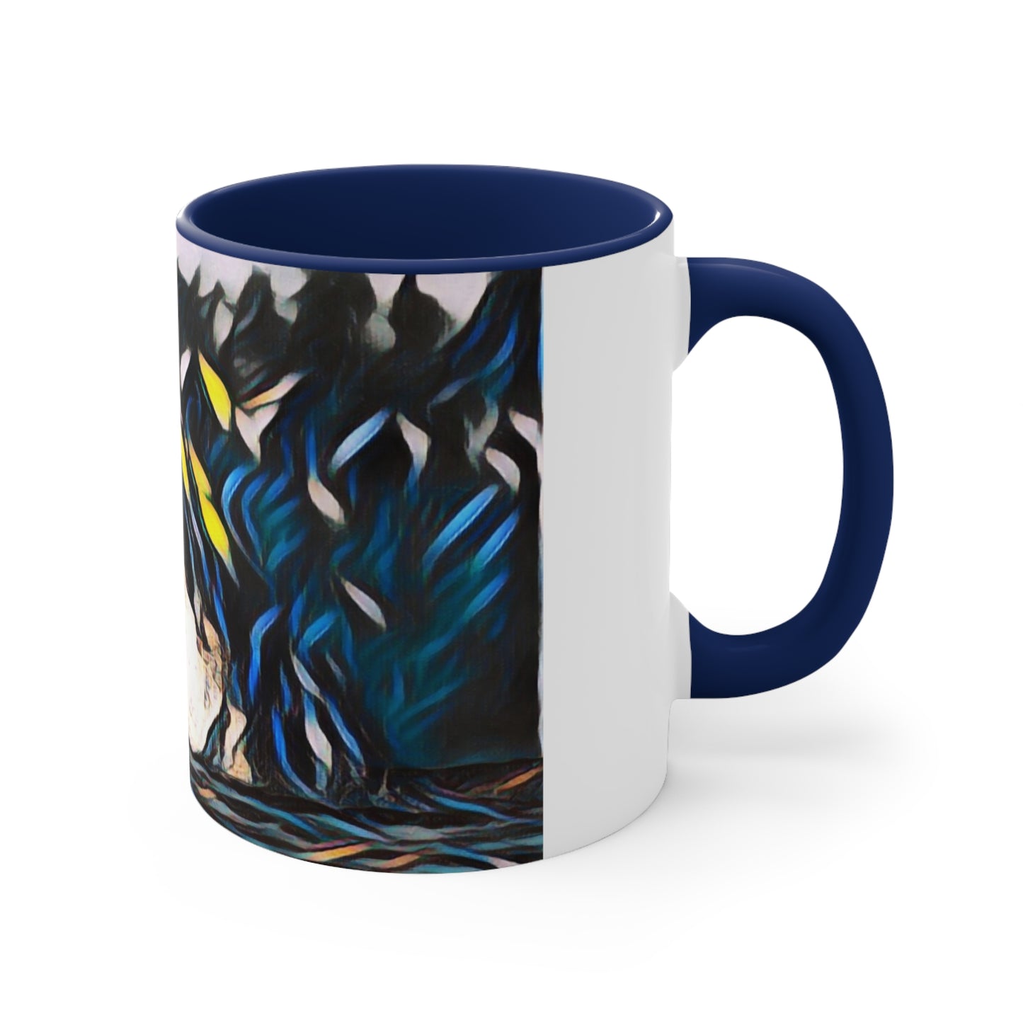 Accent Coffee Mug, 11oz ... "Ken's Favourite Humpback Breach" ... Circa: 21st Century ... Maui, HI ... Original Works ...
