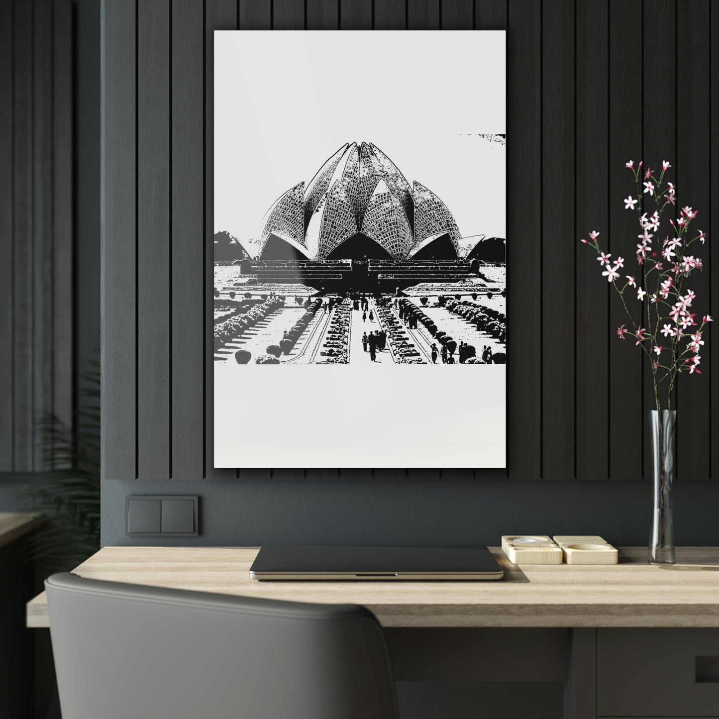 Acrylic Prints ... 'Bahai'i House-Of-Worship' ... "Lotus Temple: Delhi, India, 2008" ... Original Works ...