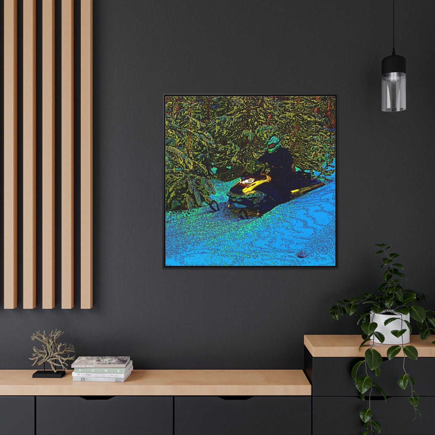 Gallery Canvas Wraps, Square Frame ... Yep ... "Another Day ... Riding Through The Wilderness ... " ... February 2023 ... Original Works ...