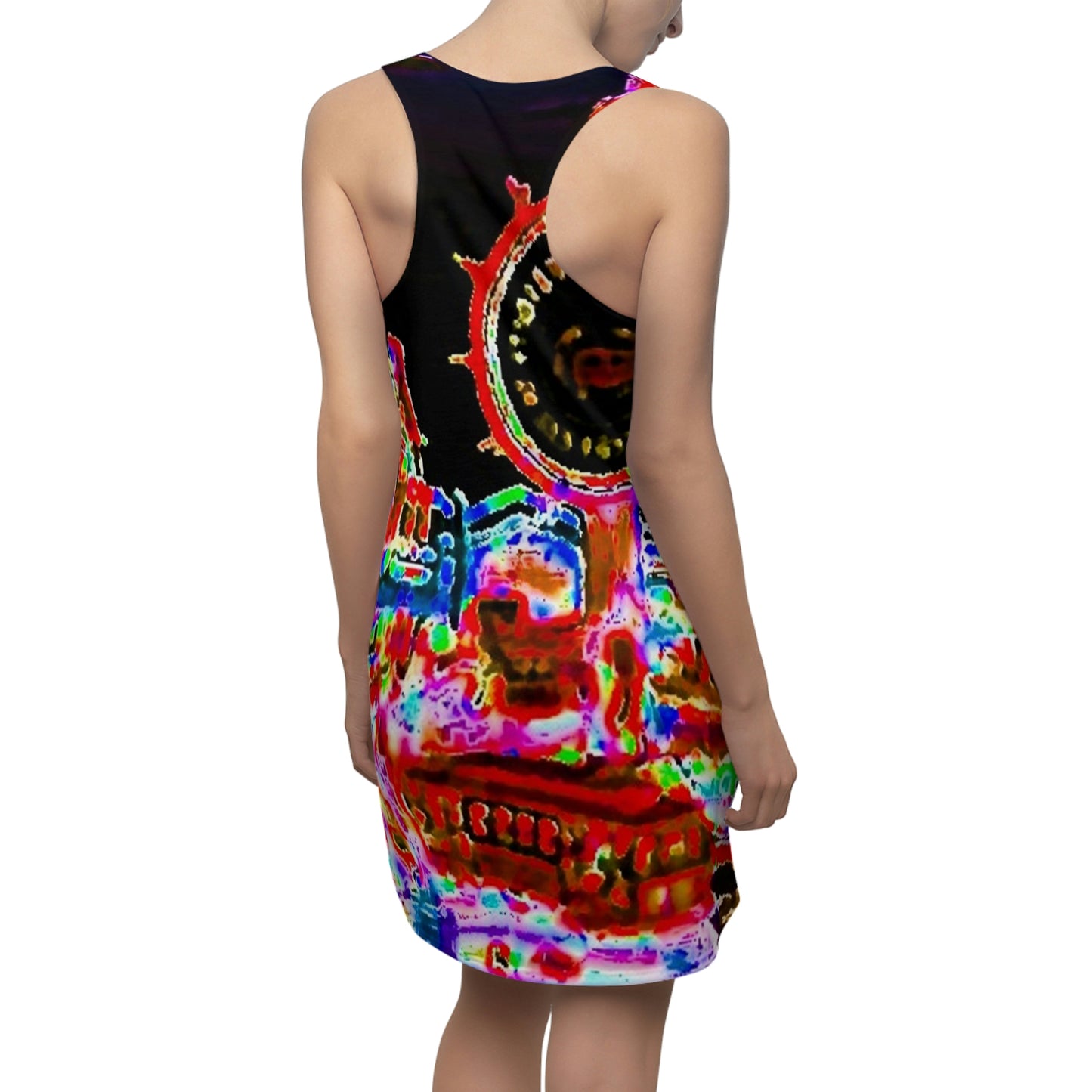 Women's Cut & Sew Racerback Dress ... "No.9 Fishermen's Grotto - Fishermen's Wharf, SF, California" ... Family Archives: 1970's ... Original Works ...