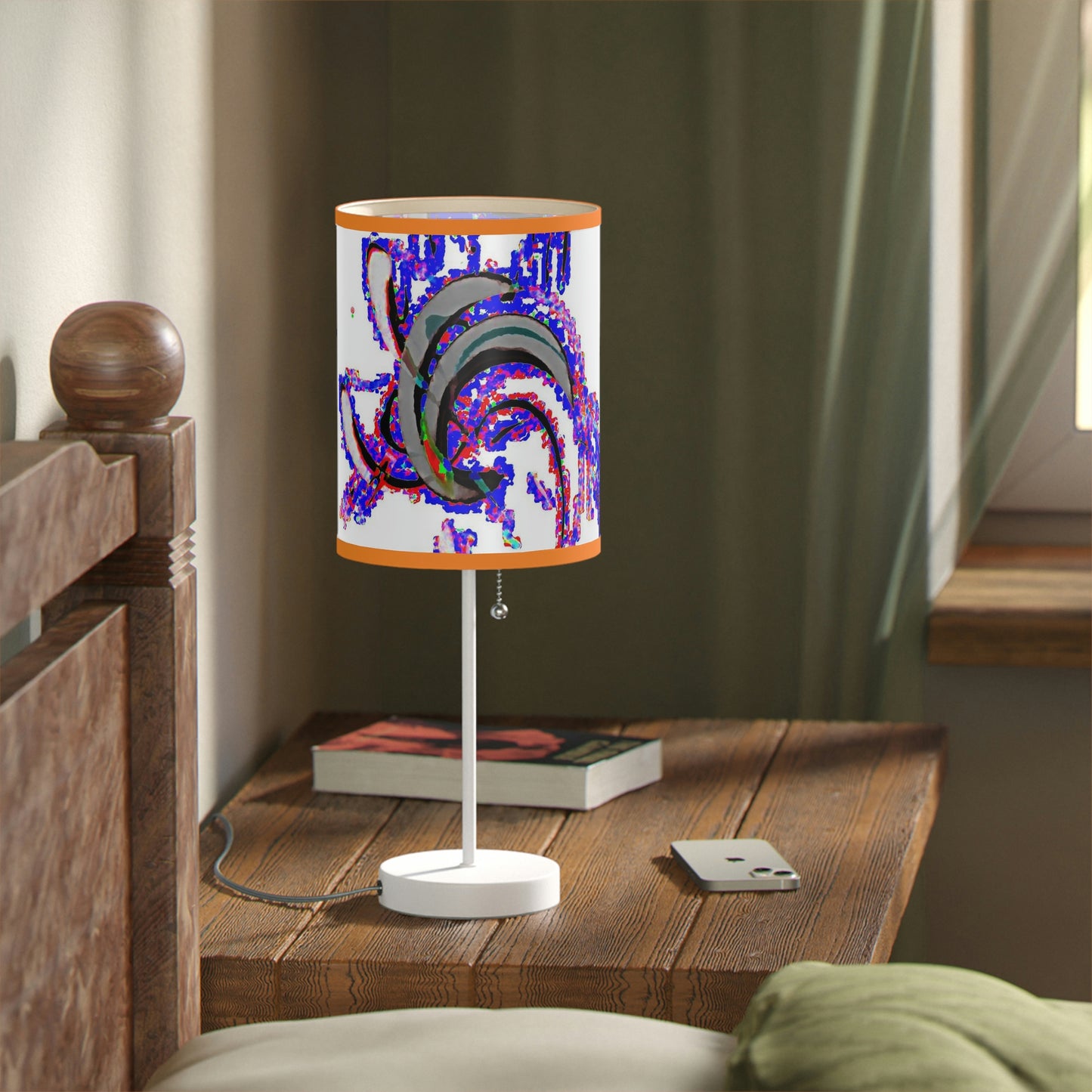 Lamp on a Stand, US|CA plug ... "Waning Moon" ... Central Idaho ... October 2022 ... Rendering Time: 22 Hours ... Original Works ...