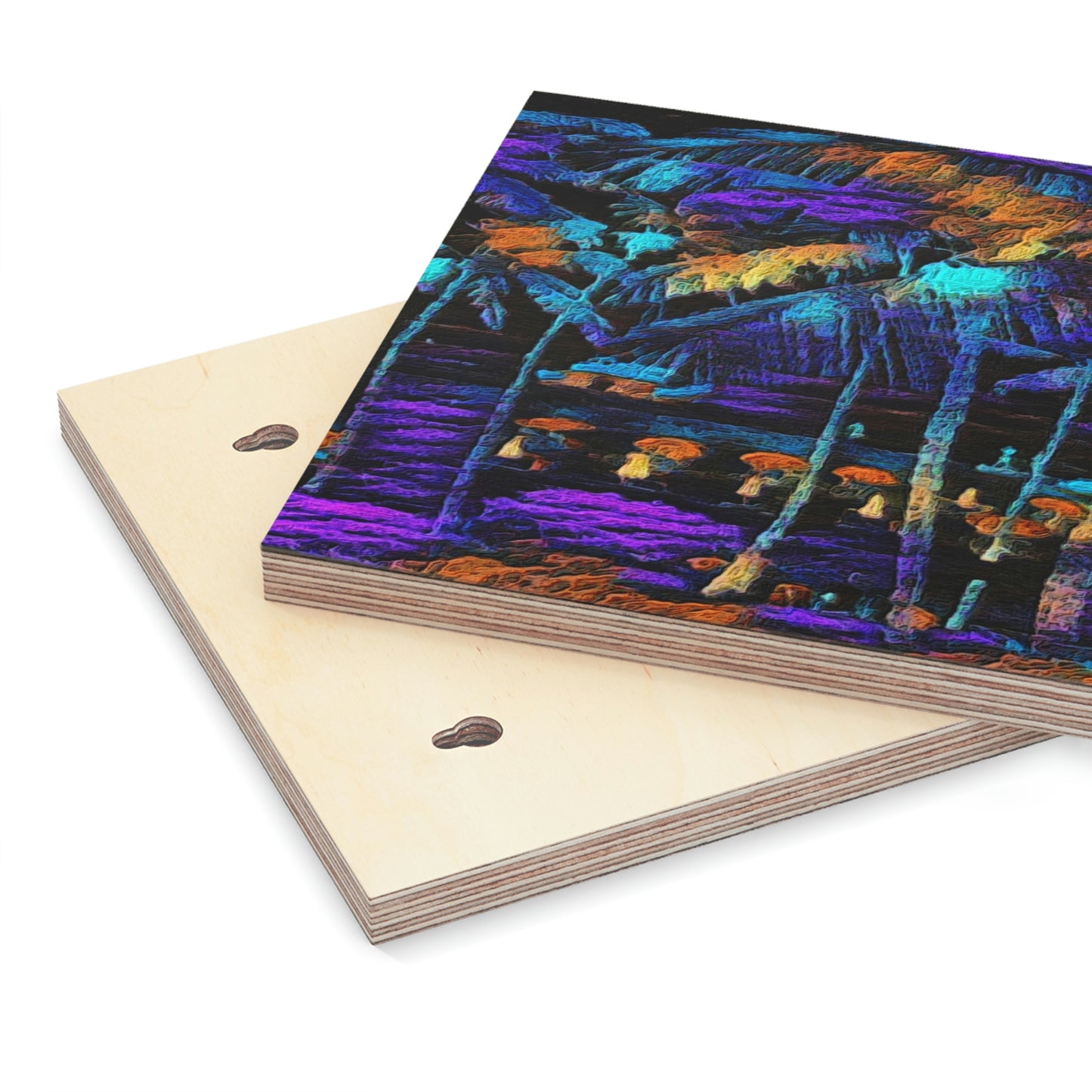 Wood Canvas ... "The Royal Hawai'ian: Waikiki Beach_Beach" ... Honolulu, HI ... Ocotber 2014 (Halloween) ... Original Works ...