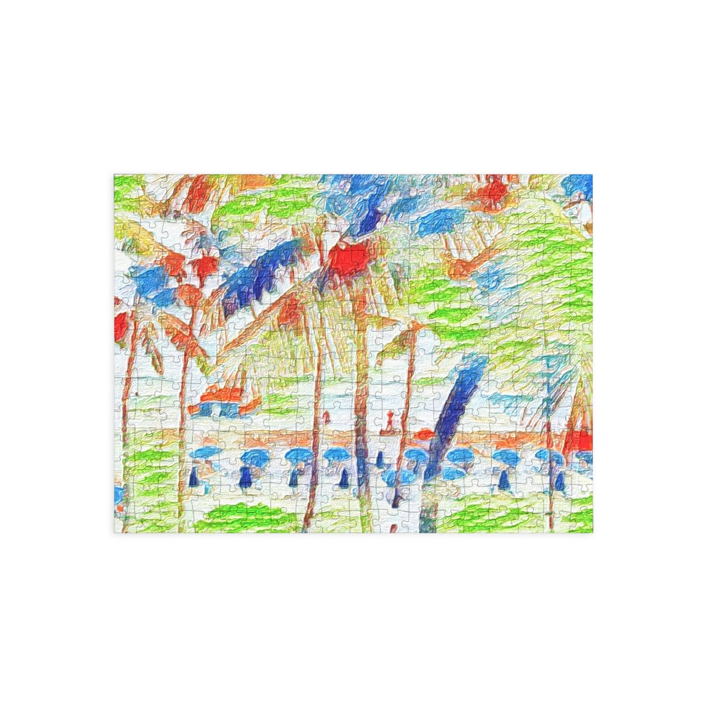 Puzzle (96, 252, 500, 1000-Piece) ... "The Royal Hawai'ian: Waikiki Beach_Beach" ... Honolulu, HI ... Ocotber 2014 (Halloween) ... Original Works ...