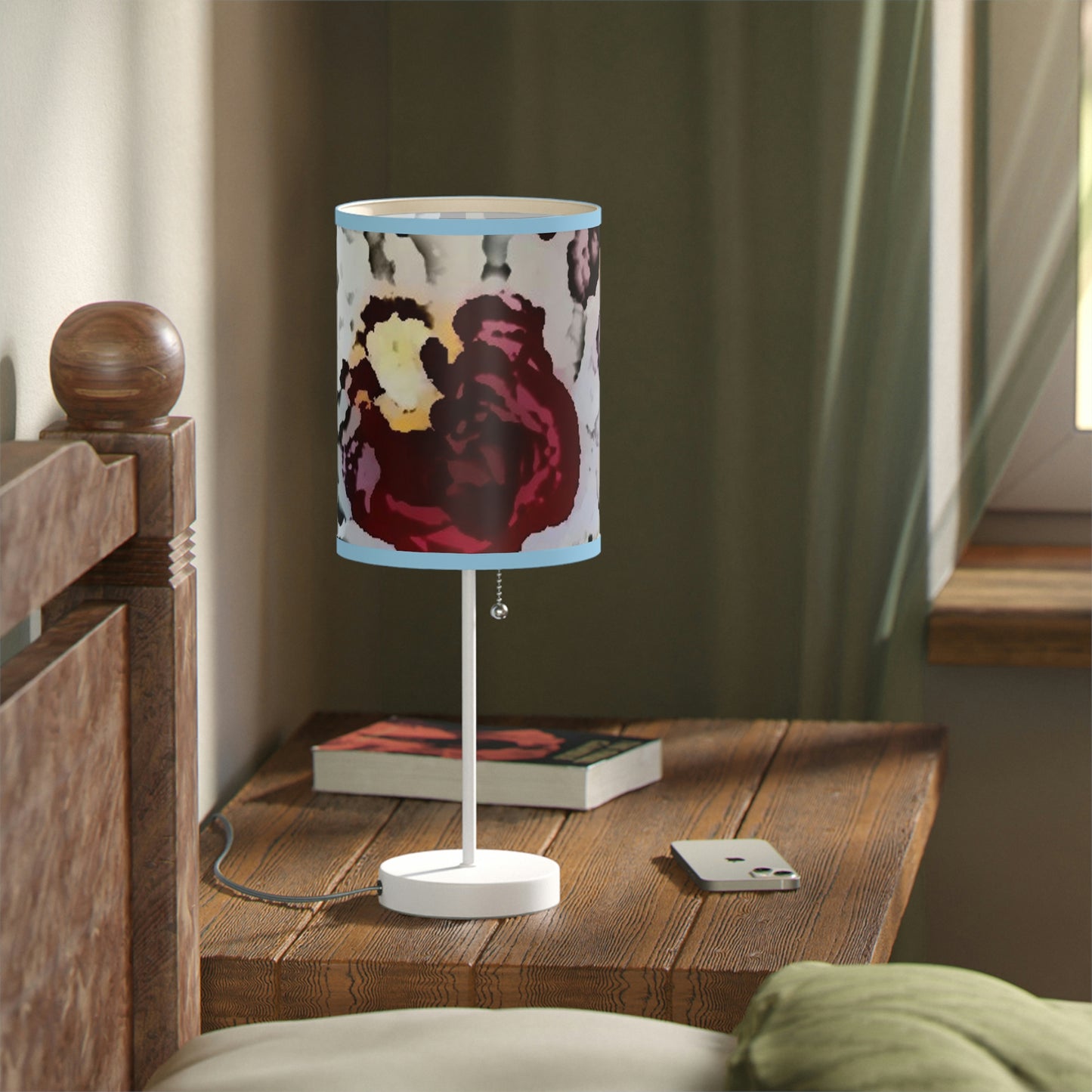 Lamp on a Stand, US|CA plug ... "A Friendly Flower" ... Pointsettia 'Pointing' ... Original Works ... (Supplied Photograph) ...