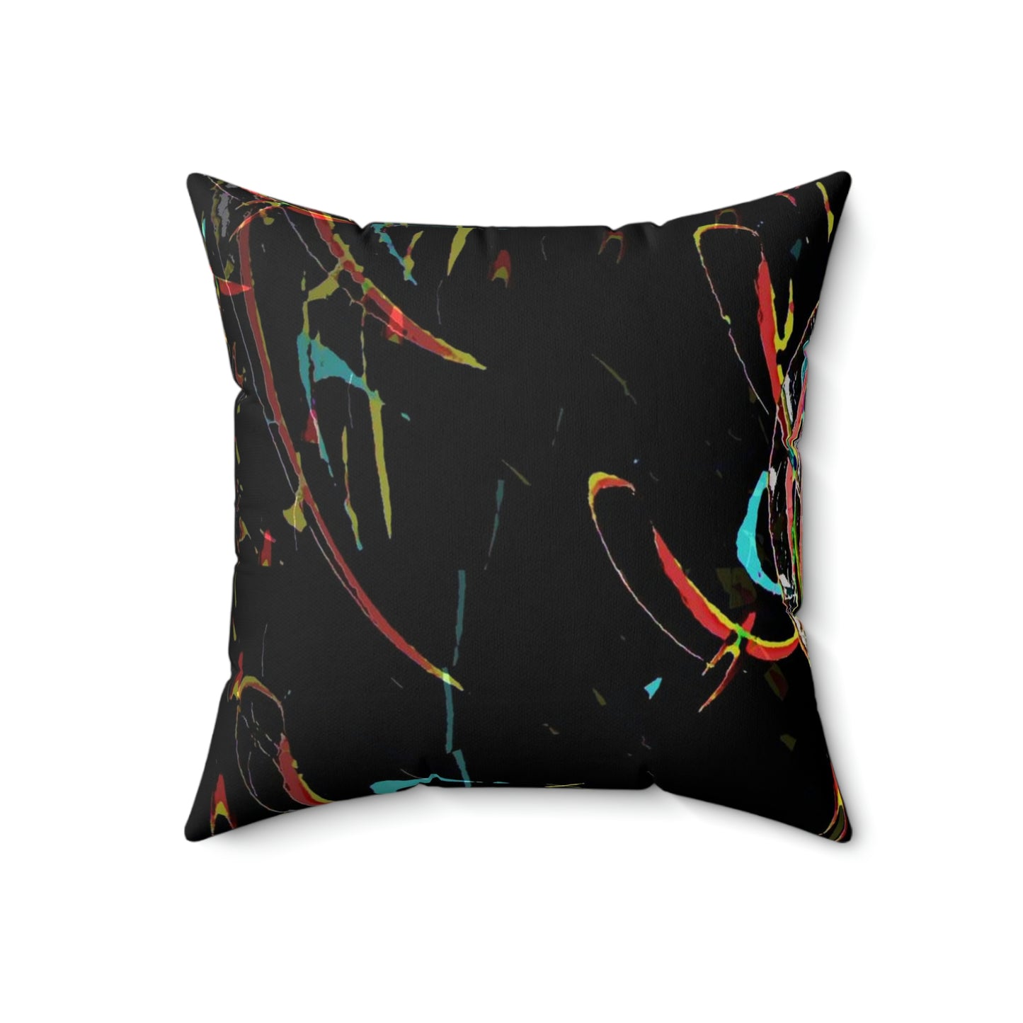 Spun Polyester Square Pillow ... "Waning Moon" ... Central Idaho ... October 2022 ... Rendering Time: 22 Hours ... Original Works ...
