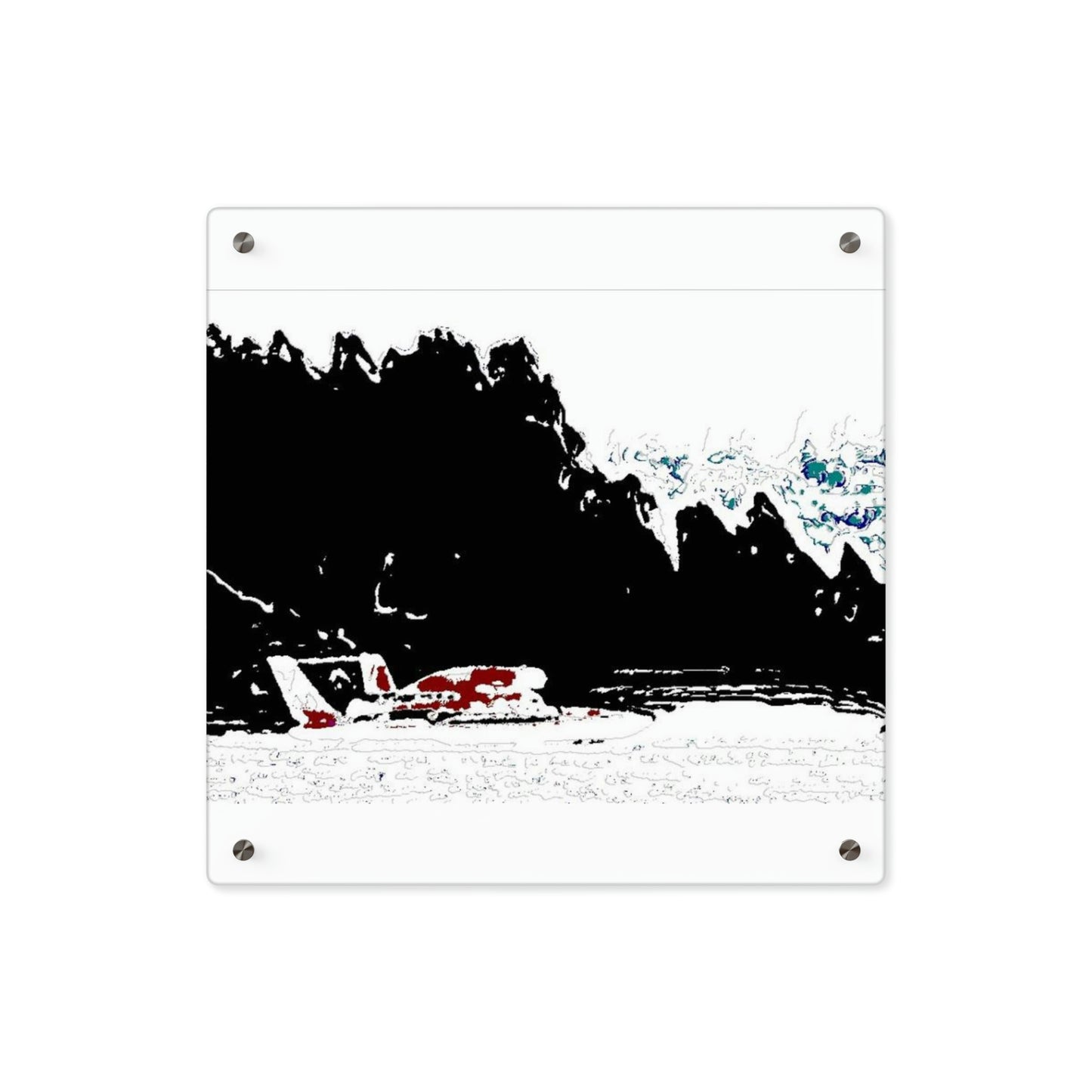 Acrylic Wall Art Panels ... Seattle Columbia Cup On Lake Washington ... "Dave Wilcox Heads For The Win" ... Associate Gift-Photo ... Original Works ...