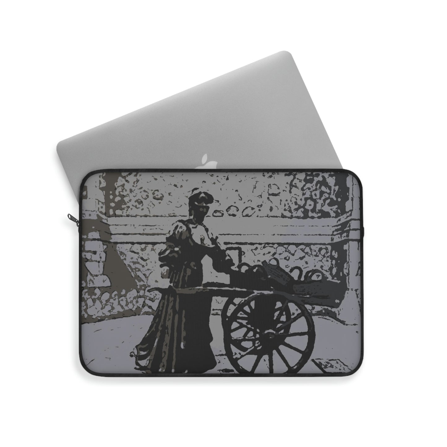 Laptop Sleeve ... Dublin's "Molly Malone Along Grafton Street" ... Cryin' Cockels & Muscles Alive-Alive-Oh ... Circa 2003 ... Original Works ...