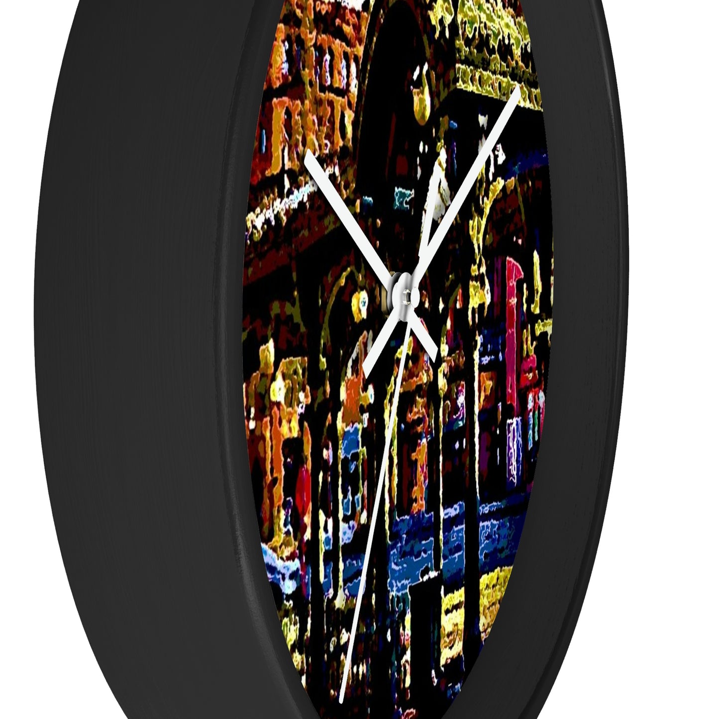 Wall clock ... A Very Fine Place To Meet ... To Catch The Bus ... 'To Find A Friend' .. Just-To-Hangout ... Dr FJHolt Base Photo ... Original Works ...