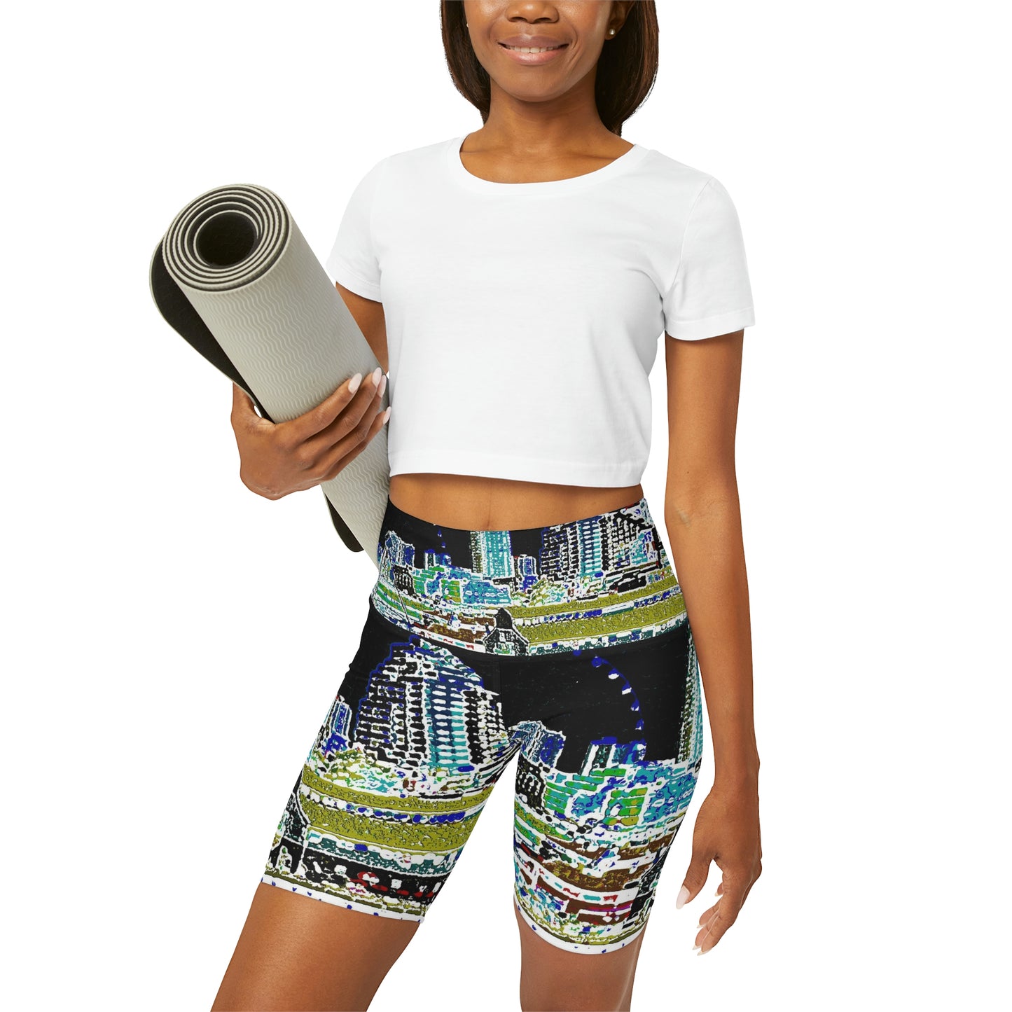 High Waisted Yoga Shorts ... That Classic Wheel ... 'Seattle's Wheel' ... & An Old Classic Waterside Vendors ...  'Family Archives' ... Original Works ...