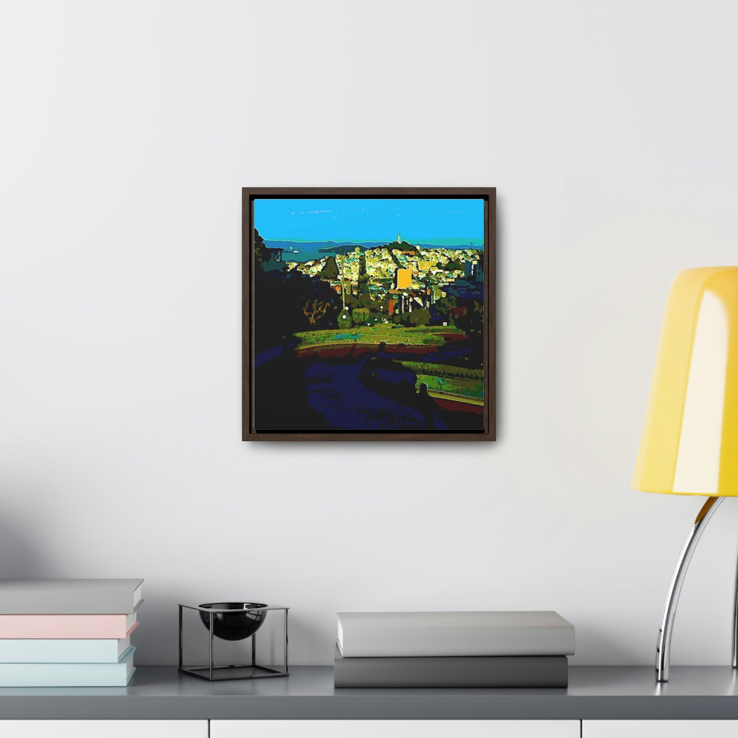 Gallery Canvas Wraps, Square Frame ...  "Lombard Street San Francisco, CA, USA" ... Family Archives 1970's ... Original Works ...