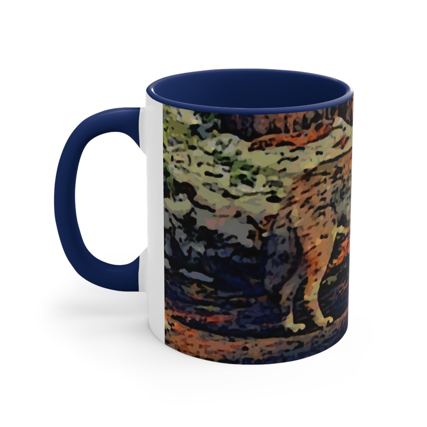 Accent Coffee Mug, 11oz ... Coyote ... "Yosemite Valley: Circa May23 ... KPH Base Photo" ... Original Works ...