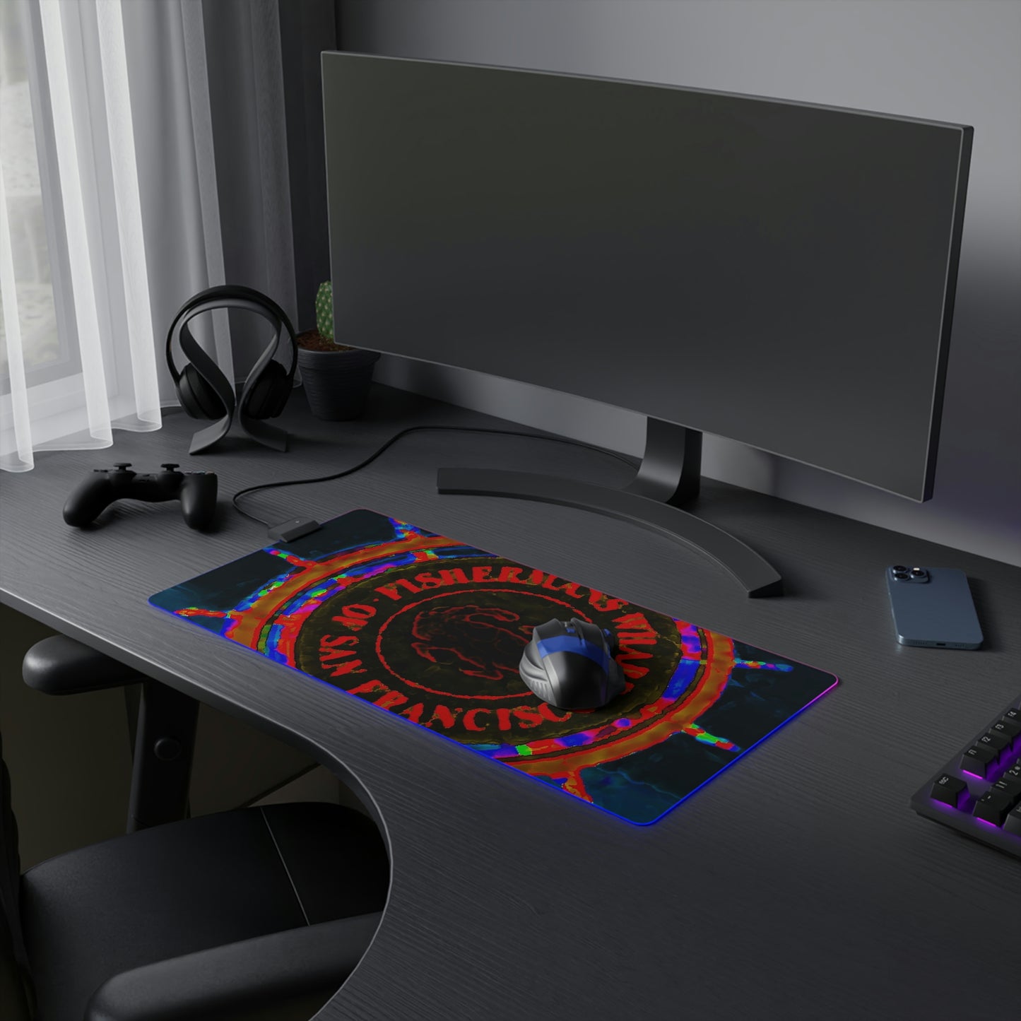 LED Gaming Mouse Pad ...  "No.9 Fishermen's Grotto - Fishermen's Wharf, SF, California" ... Family Archives: 1970's ... Original Works ...