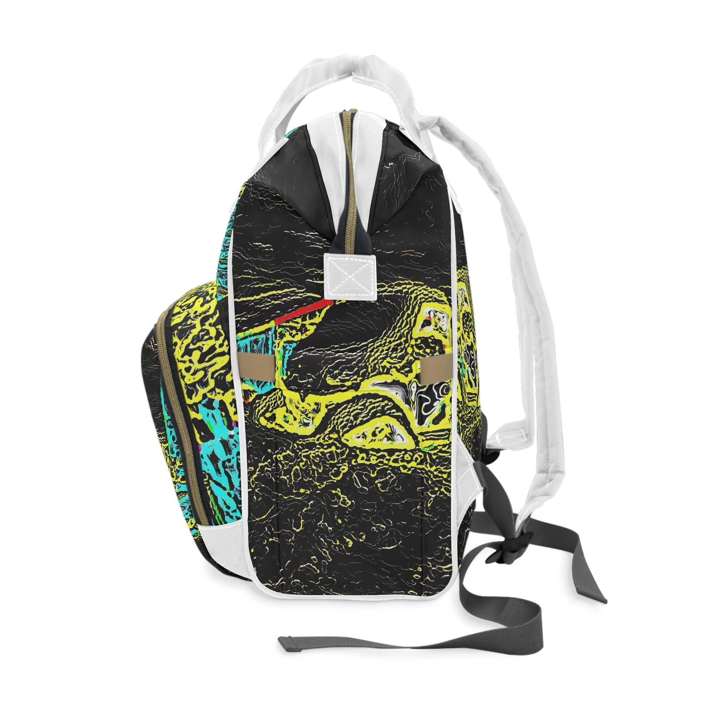 Multifunctional Diaper Backpack ...  "Snow Vehicle In Snow Storm At-Rest" ... Circa 12Mar23 ... Central Idaho ... 18-Hours Rendering Time: Original Works ...