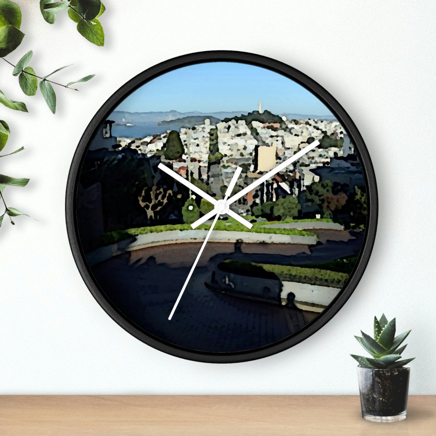 Wall clock ... "Lombard Street San Francisco, CA, USA" ... Family Archives 1970's ... Original Works ...