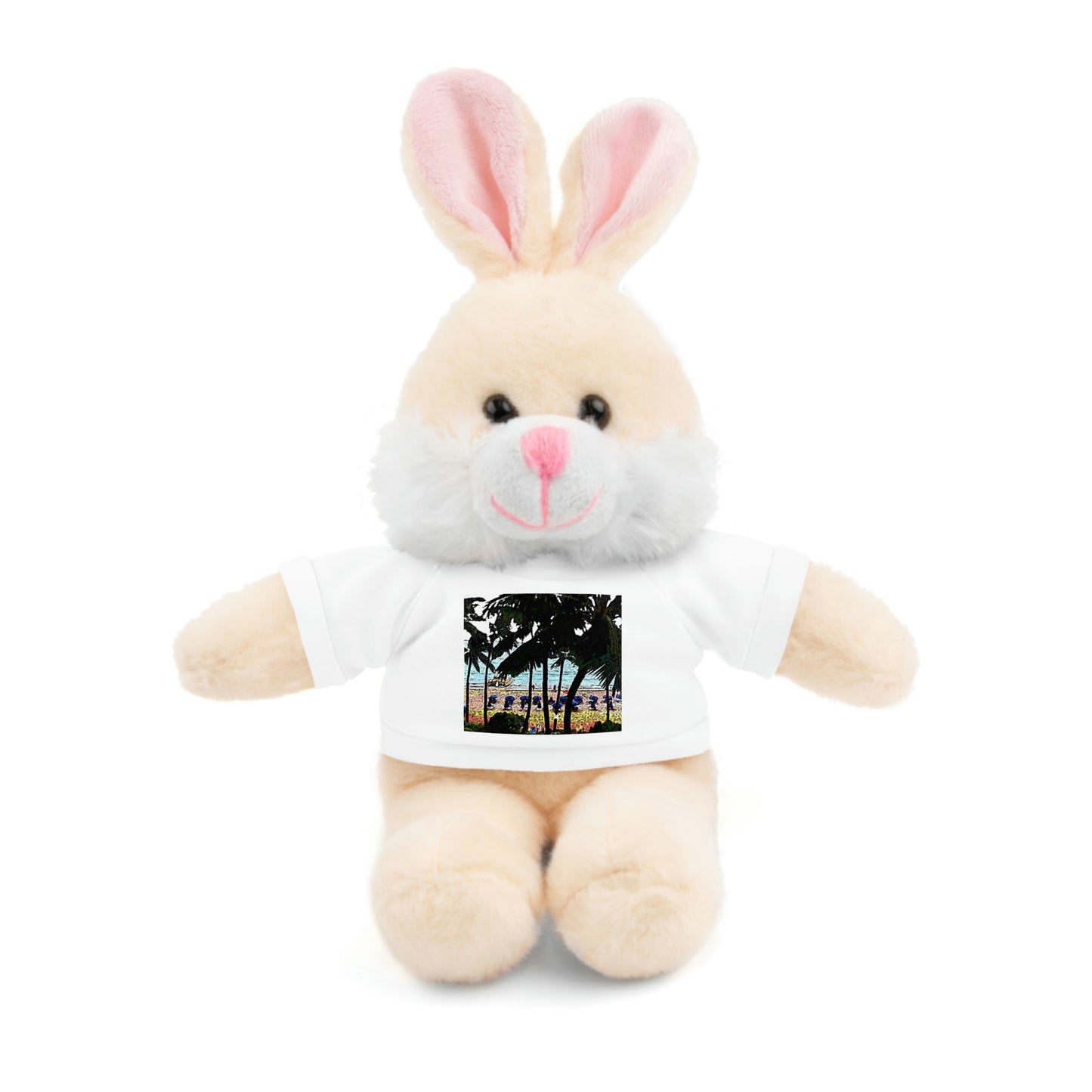 Stuffed Animals with Tee ... "A Beautiful Beach Amongst The Palms" ... The Outrigger Waikiki, Honolulu, Oahu ... Original Works ...