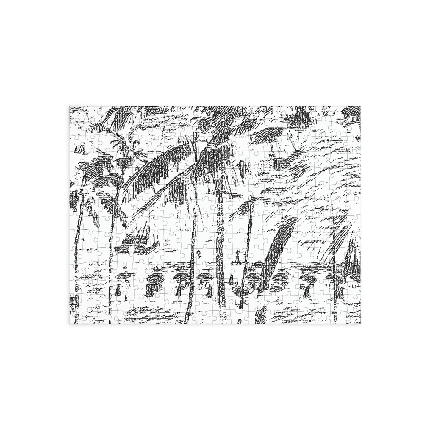 Puzzle (96, 252, 500, 1000-Piece) ... "The Royal Hawai'ian: Waikiki Beach_Beach" ... Honolulu, HI ... Ocotber 2014 (Halloween) ... Original Works ...
