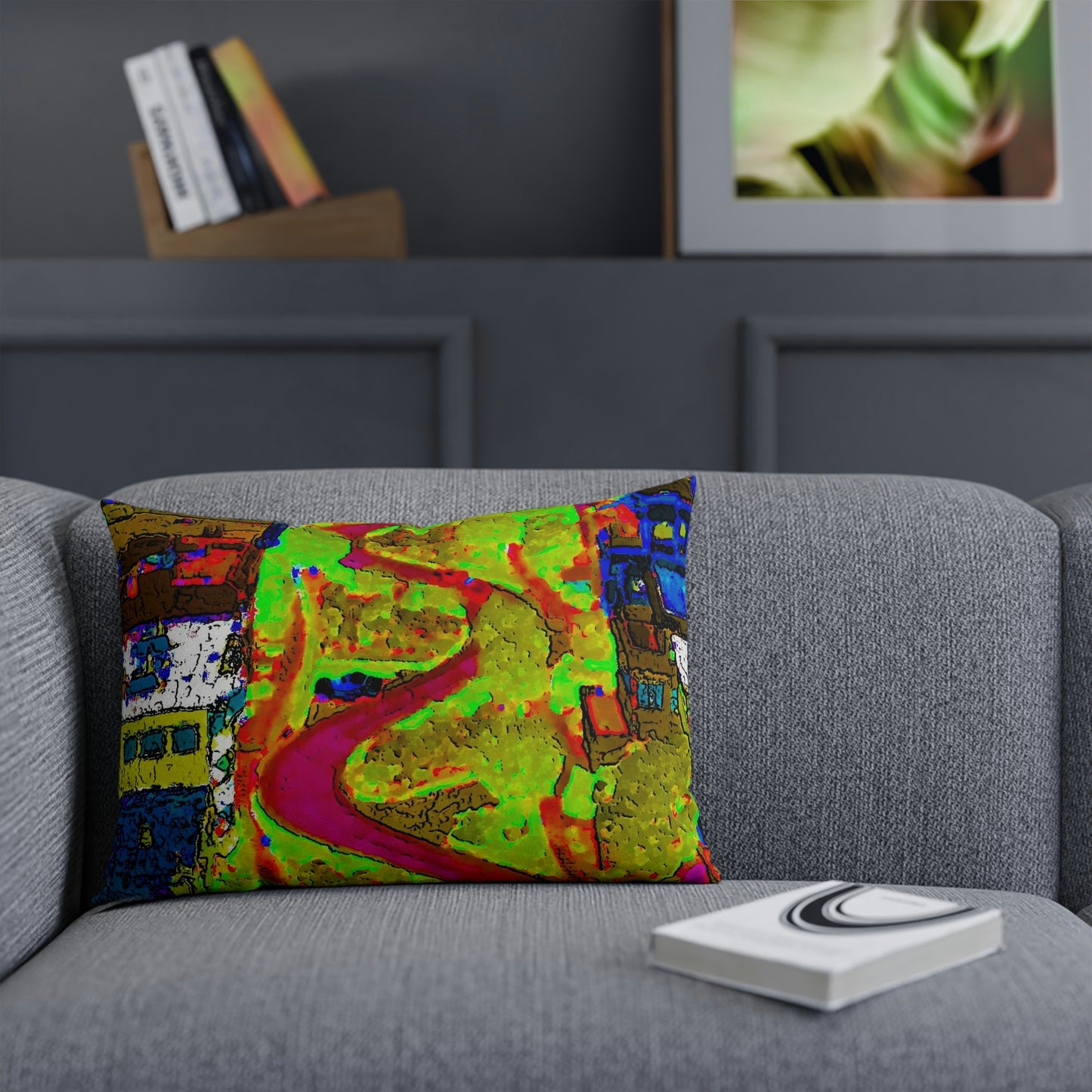 Cushion ... A Crazy Street ... 'Eight Winding Curve-Switchbacks' ... "Lombard Street, San Francisco, CA' ... Family Archives: 1970's ... Original Works ...