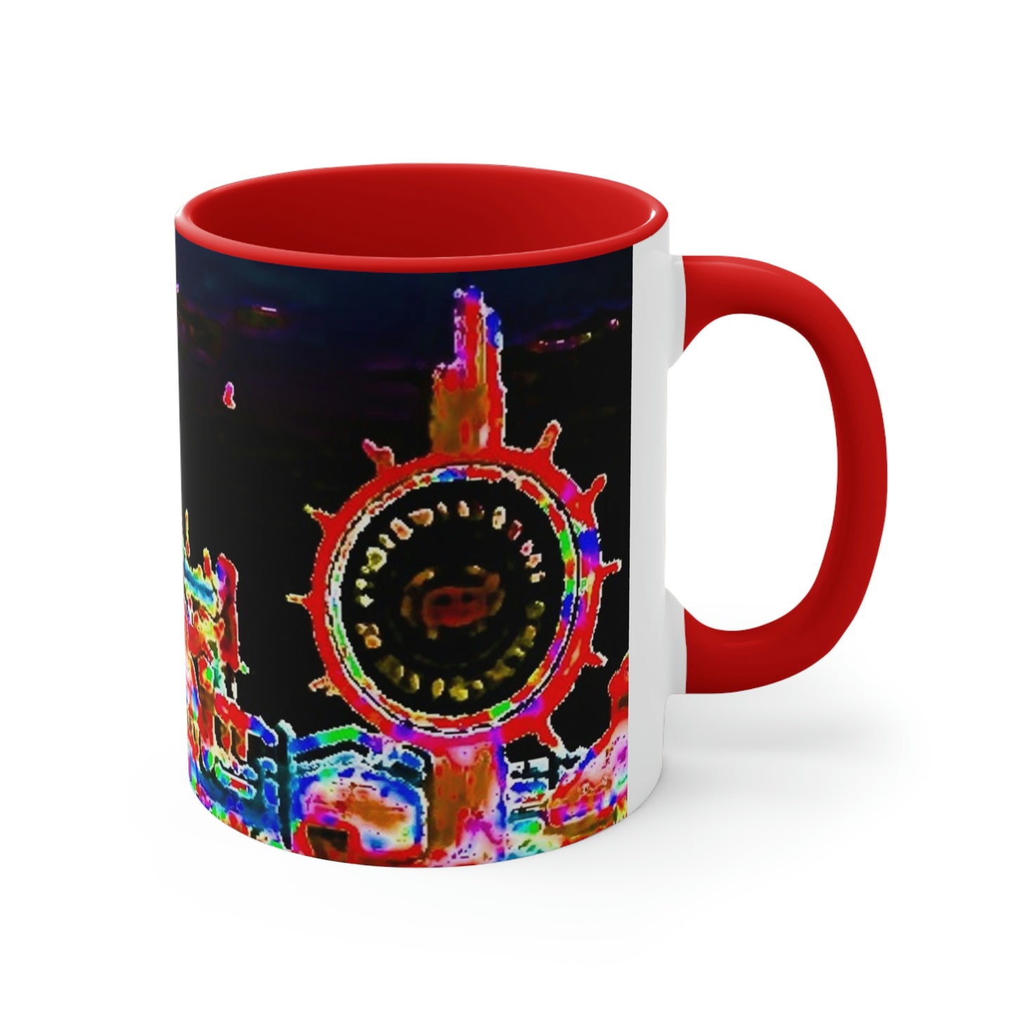 Accent Coffee Mug, 11oz ... "No.9 Fishermen's Grotto - Fishermen's Wharf, SF, California" ... Family Archives: 1970's ... Original Works ...
