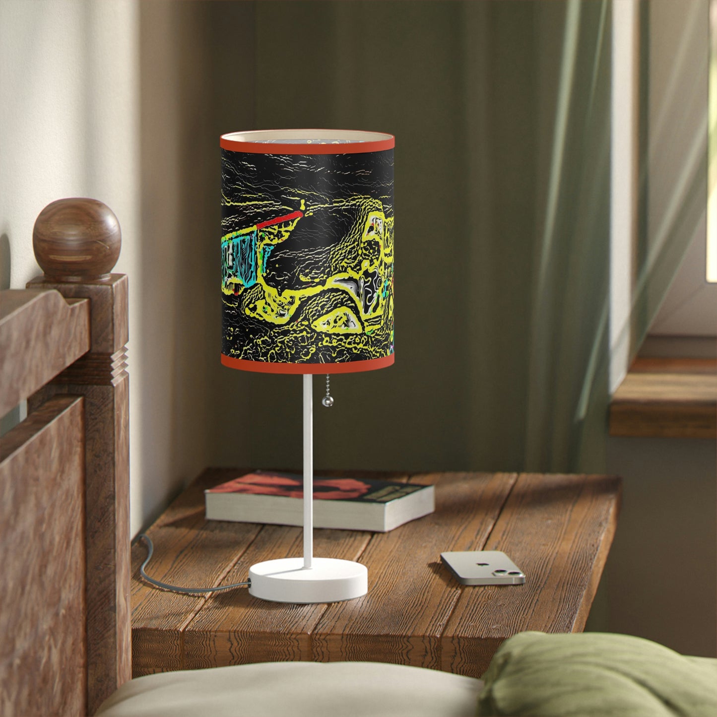 Lamp on a Stand, US|CA plug ... "Snow Vehicle In Snow Storm At-Rest" ... Circa 12Mar23 ... Central Idaho ... 18-Hours Rendering Time: Original Works ...