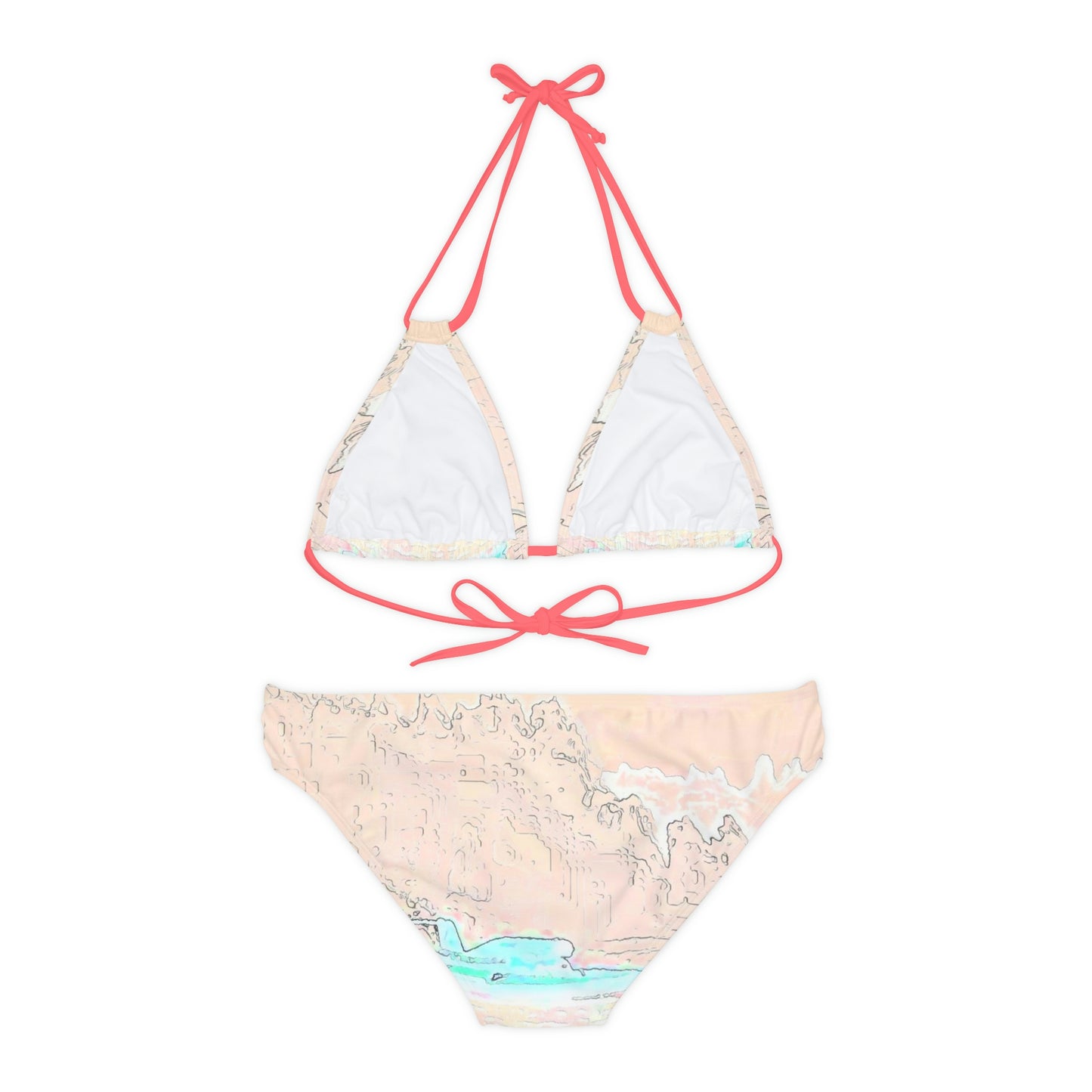 Strappy Bikini Set ... Seattle Columbia Cup On Lake Washington ... "Dave Wilcox Heads For The Win" ... Associate Gift-Photo ... Original Works ...