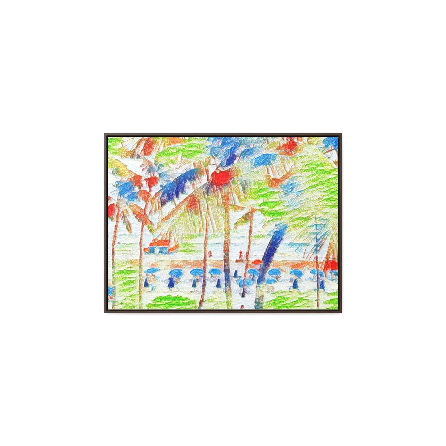 Gallery Canvas Wraps, Horizontal Frame ... "The Royal Hawai'ian: Waikiki Beach_Beach" ... Honolulu, HI ... Ocotber 2014 (Halloween) ... Original Works ...