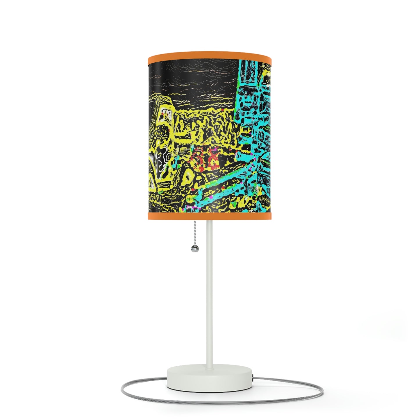Lamp on a Stand, US|CA plug ... "Snow Vehicle In Snow Storm At-Rest" ... Circa 12Mar23 ... Central Idaho ... 18-Hours Rendering Time: Original Works ...