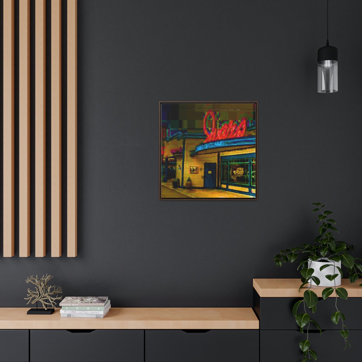 Gallery Canvas Wraps, Square Frame ...  In-A-Hurry & Stressed? ... Remember: Keep "Clam" ... Clam_Happy ...  'Ivars: Seattle Waterfront' ... Personal Archives ... Original Works ...