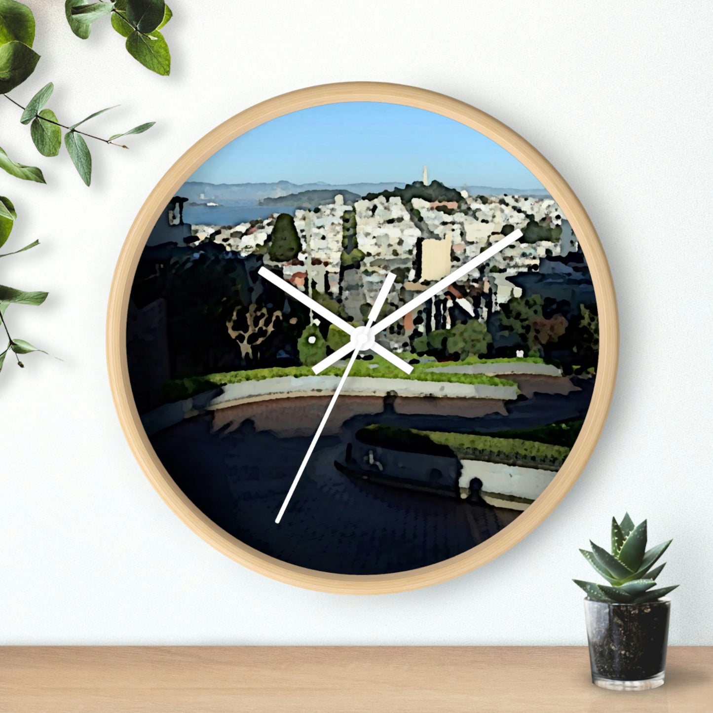 Wall clock ... "Lombard Street San Francisco, CA, USA" ... Family Archives 1970's ... Original Works ...