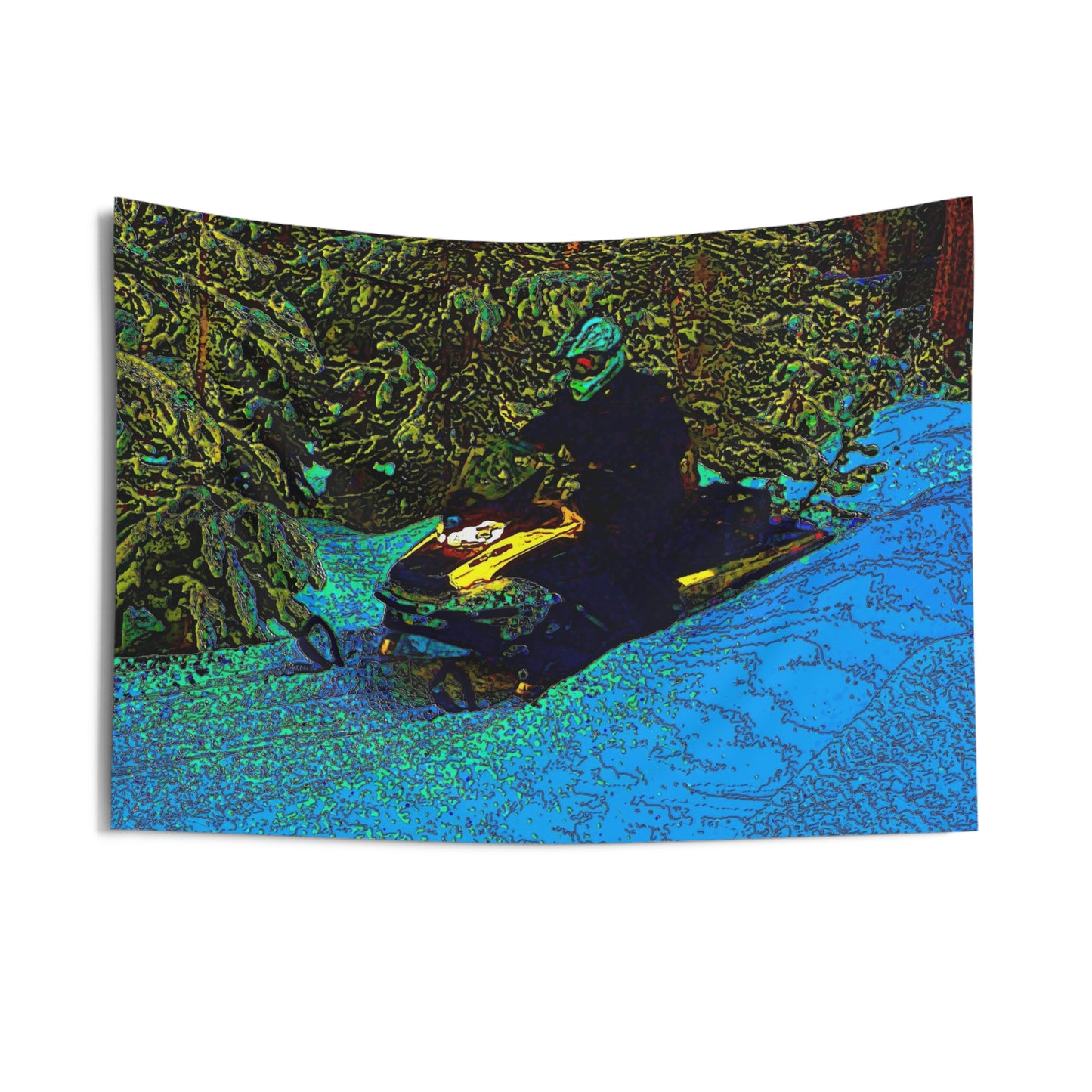 Indoor Wall Tapestries ... Yep ... "Another Day ... Riding Through The Wilderness ... " ... February 2023 ... Original Works ...