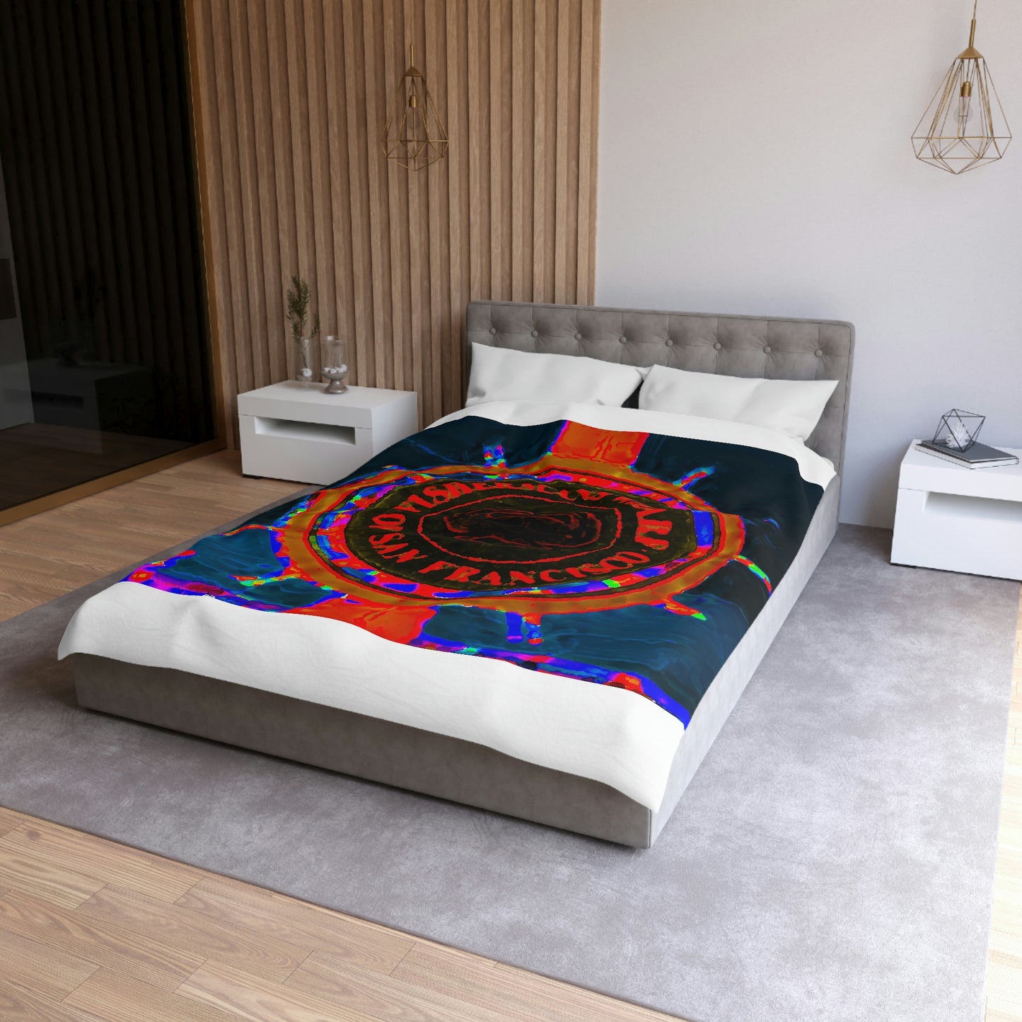 Microfiber Duvet Cover... "No.9 Fishermen's Grotto - Fishermen's Wharf, SF, California" ... Family Archives: 1970's ... Original Works ...