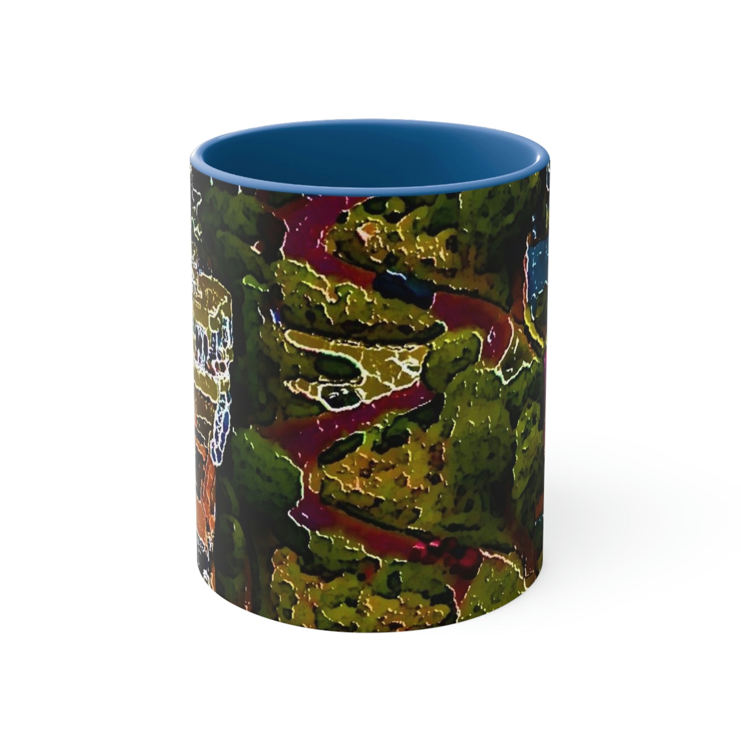 Accent Coffee Mug, 11oz ... A Crazy Street ... 'Eight Winding Curve-Switchbacks' ... "Lombard Street, San Francisco, CA' ... Family Archives: 1970's ... Original Works ...