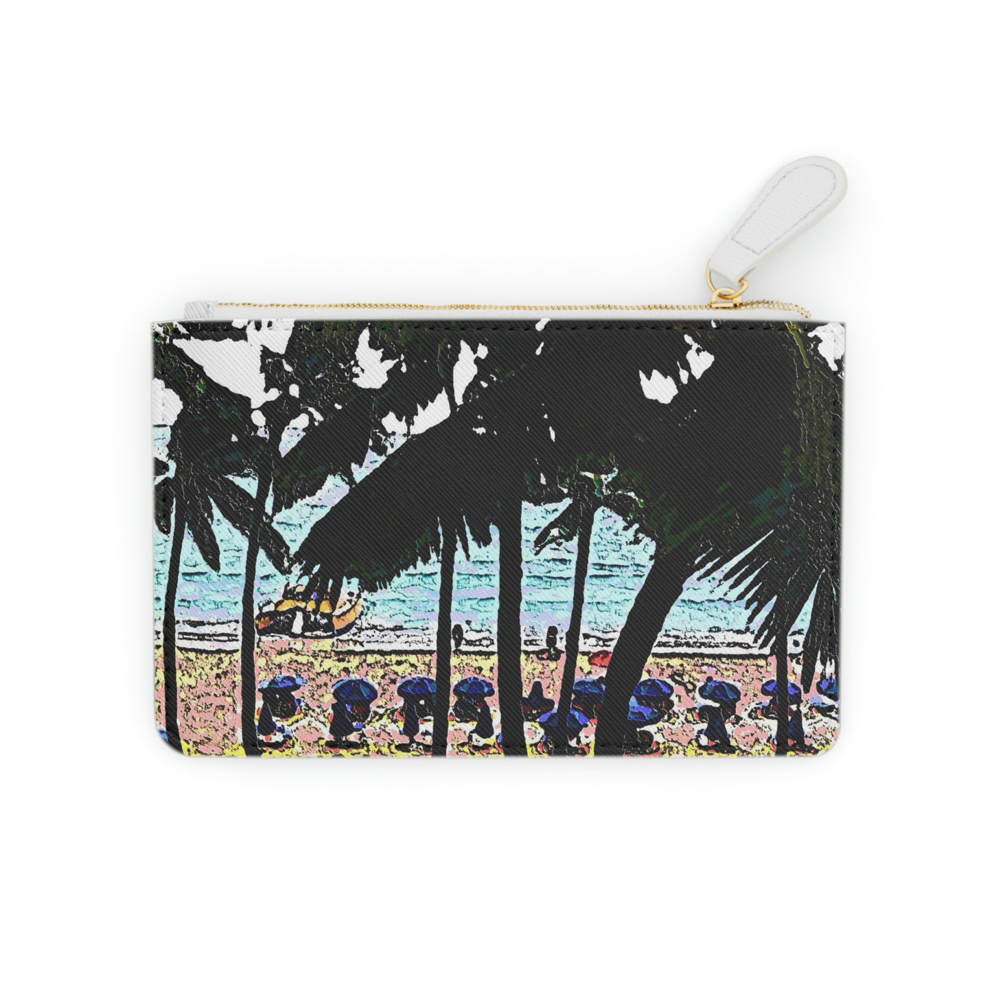 Mini Clutch Bag ... "A Beautiful Beach Amongst The Palms" ... The Outrigger Waikiki, Honolulu, Oahu ... Original Works ...
