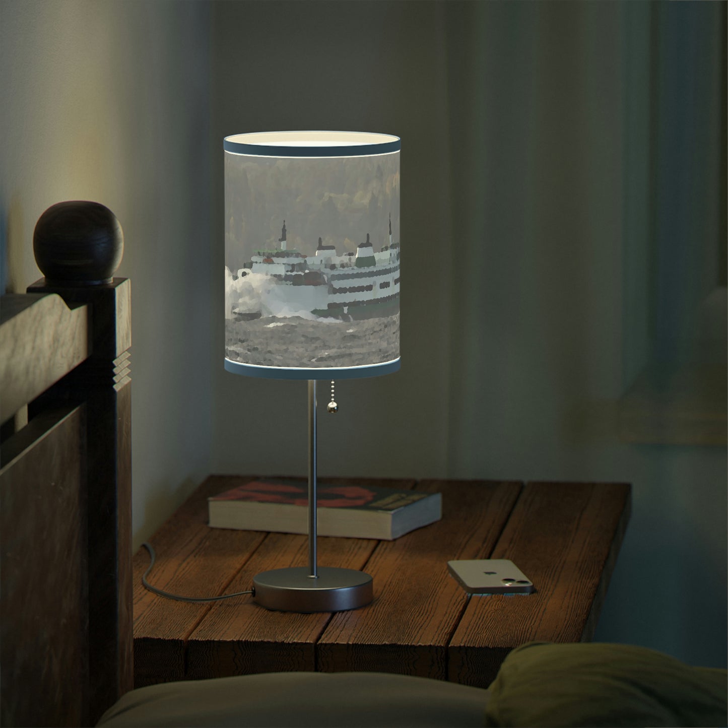 Lamp on a Stand, US|CA plug ... WADOT Ferry Crossing ... "A Very Rough Day" ... Mulkiteo Route ... Family Archives ... Early 1990's' ... Original Works ...