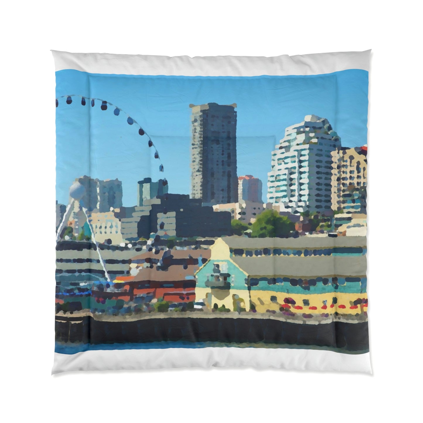 Comforter ... That Classic Wheel ... 'Seattle's Wheel' ... & Old Classic Waterside Vendors ...  'Family Archives' ... Original Works ...