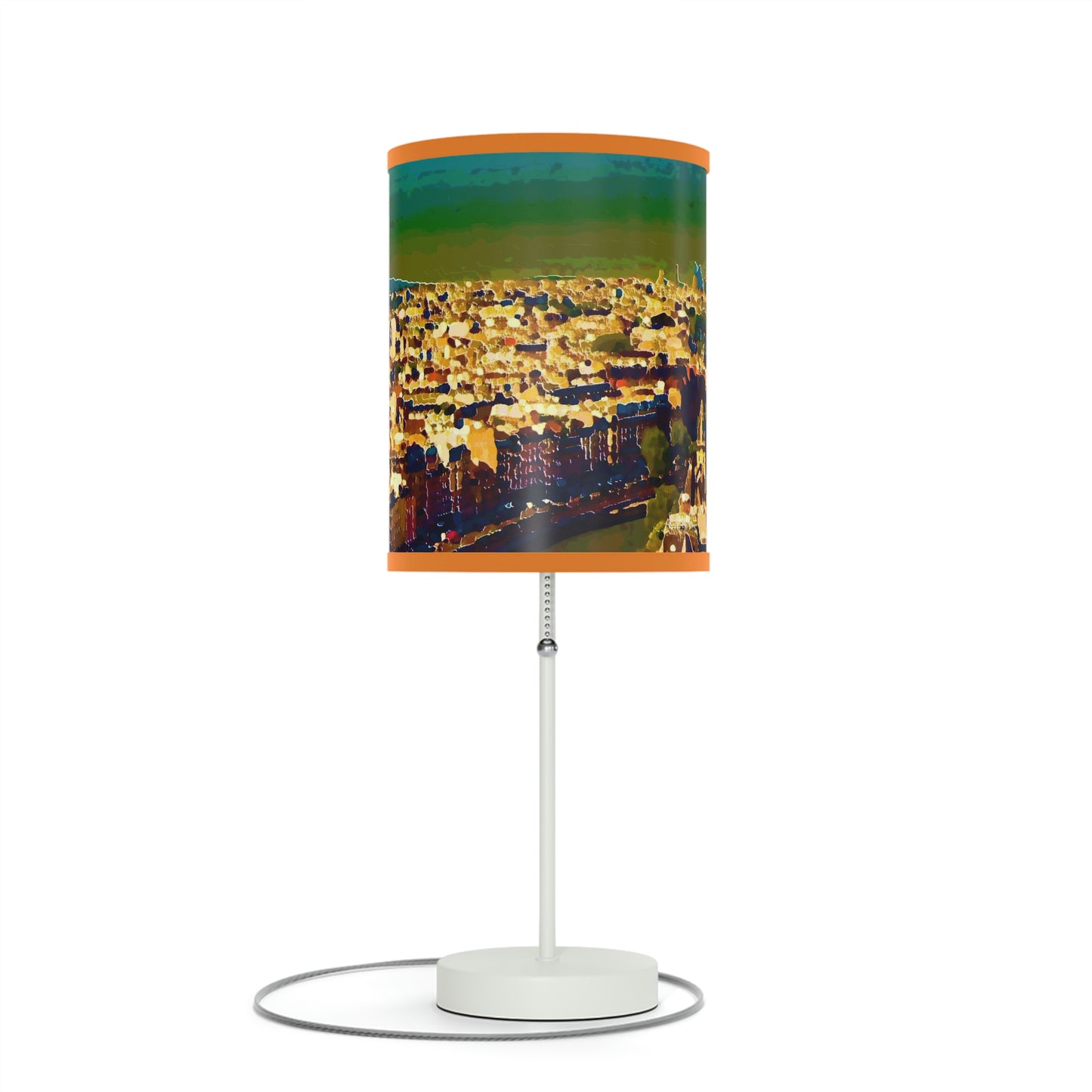 Lamp on a Stand, US|CA plug ... Au Paris ... "Along The River Seine" ... Barbara Joan Bonnel-Holt: 1972 ... Original Works ...