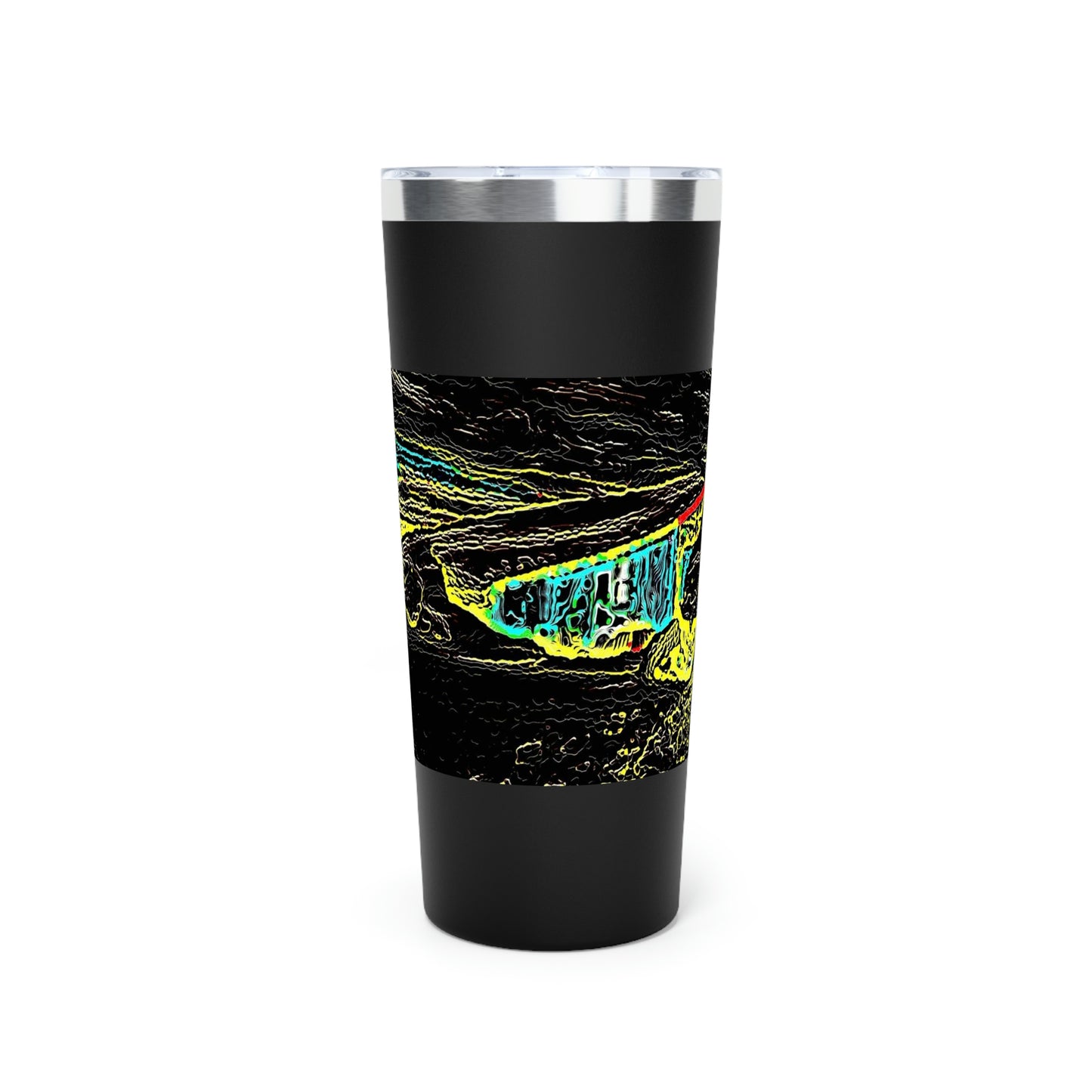 Copper Vacuum Insulated Tumbler, 22oz ... "Snow Vehicle In Snow Storm At-Rest" ... Circa 12Mar23 ... Central Idaho ... 18-Hours Rendering Time: Original Works ...