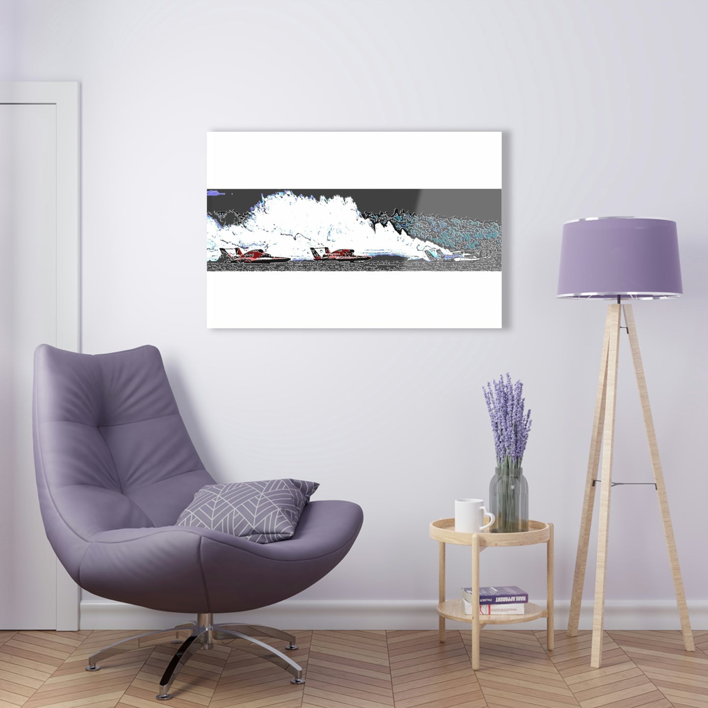 Acrylic Prints ... Seattle Columbia Cup On Lake Washington ... "Dave Wilcox Heads For The Win" ... Associate Gift-Photo ... Original Works ...