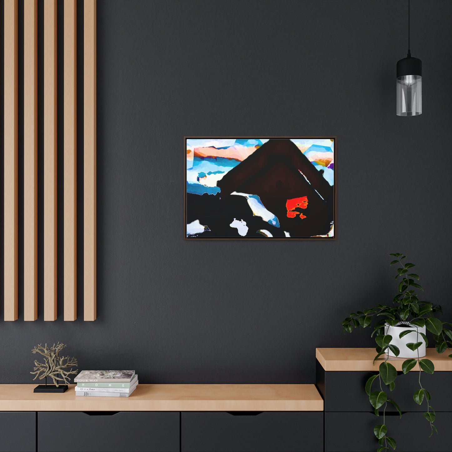Gallery Canvas Wraps, Horizontal Frame ... After An Intense Snow Storm ... 'Digging Out' ... A Vehicle & Cabin "In The Mountains" ... March 2023 ... Original Works ...